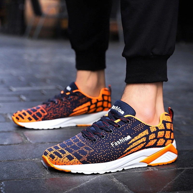 2019 Sneakers Mens Casual Shoes Casual Mesh Flat Men Shoes Flat Going Out Shoes