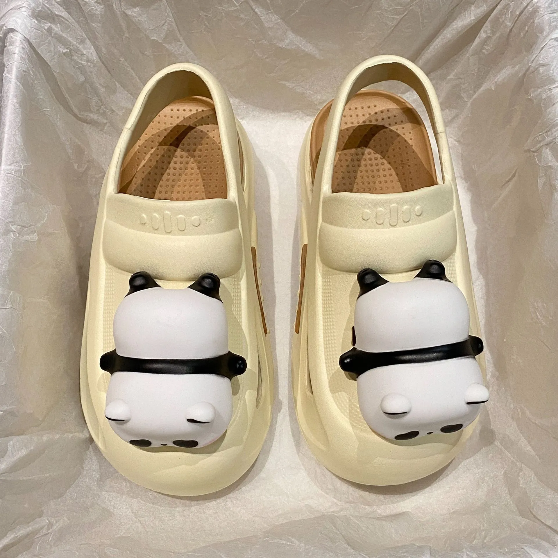 2024 Cute Slipper With Panda Lamp Summer Sandales Femme Light Funny Woman Slippers Shoes Women Tamarac Slippers