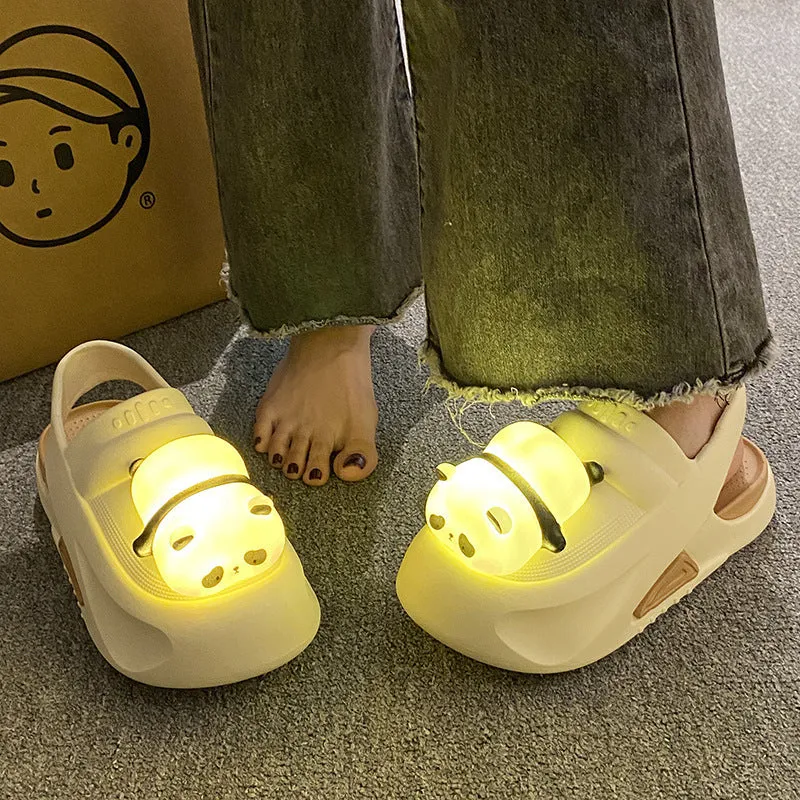 Best Slippers For Back Pain 2024 Cute Slipper With Panda Lamp Summer Sandales Femme Light Funny Woman Slippers Shoes Women