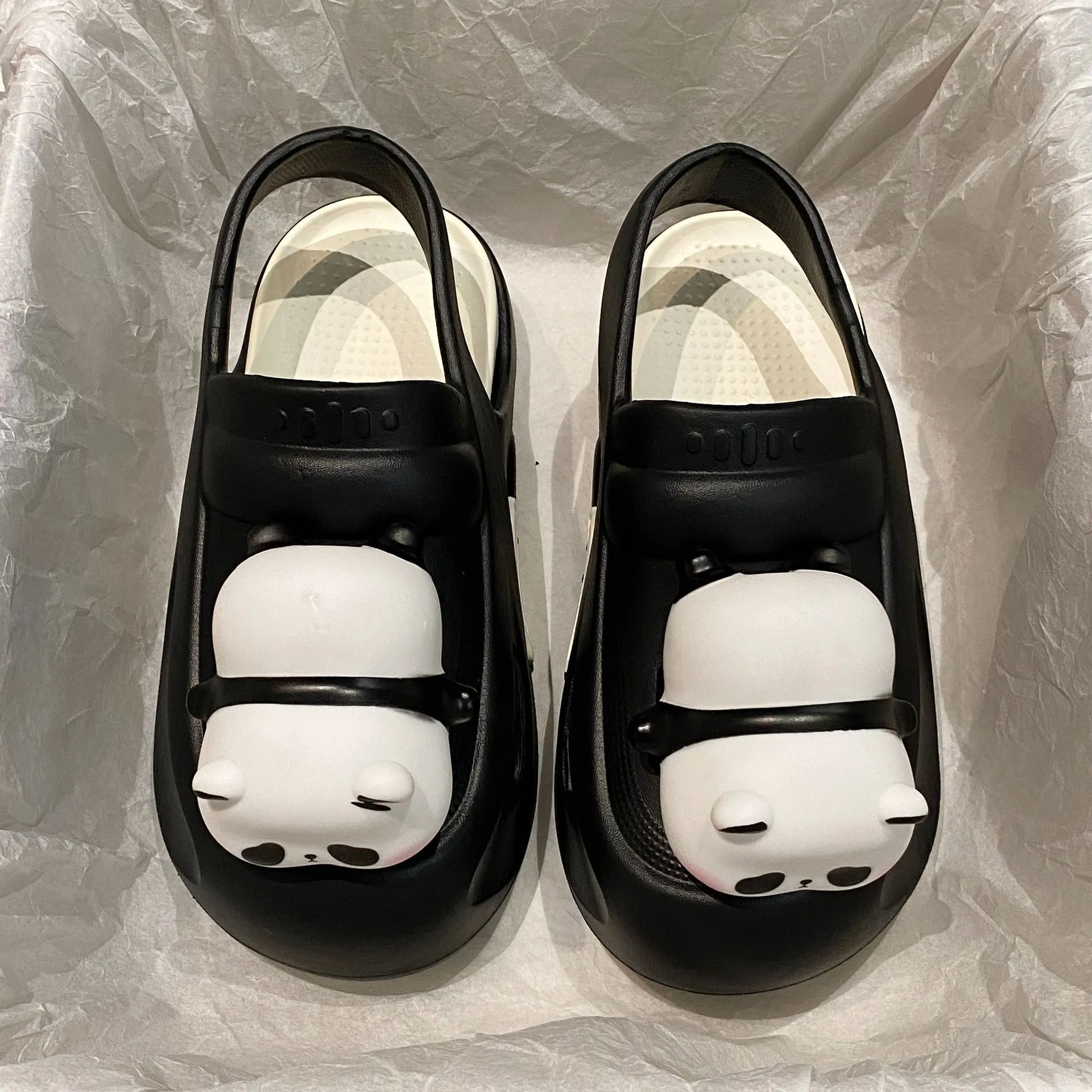 Infant Christmas Slippers 2024 Cute Slipper With Panda Lamp Summer Sandales Femme Light Funny Woman Slippers Shoes Women