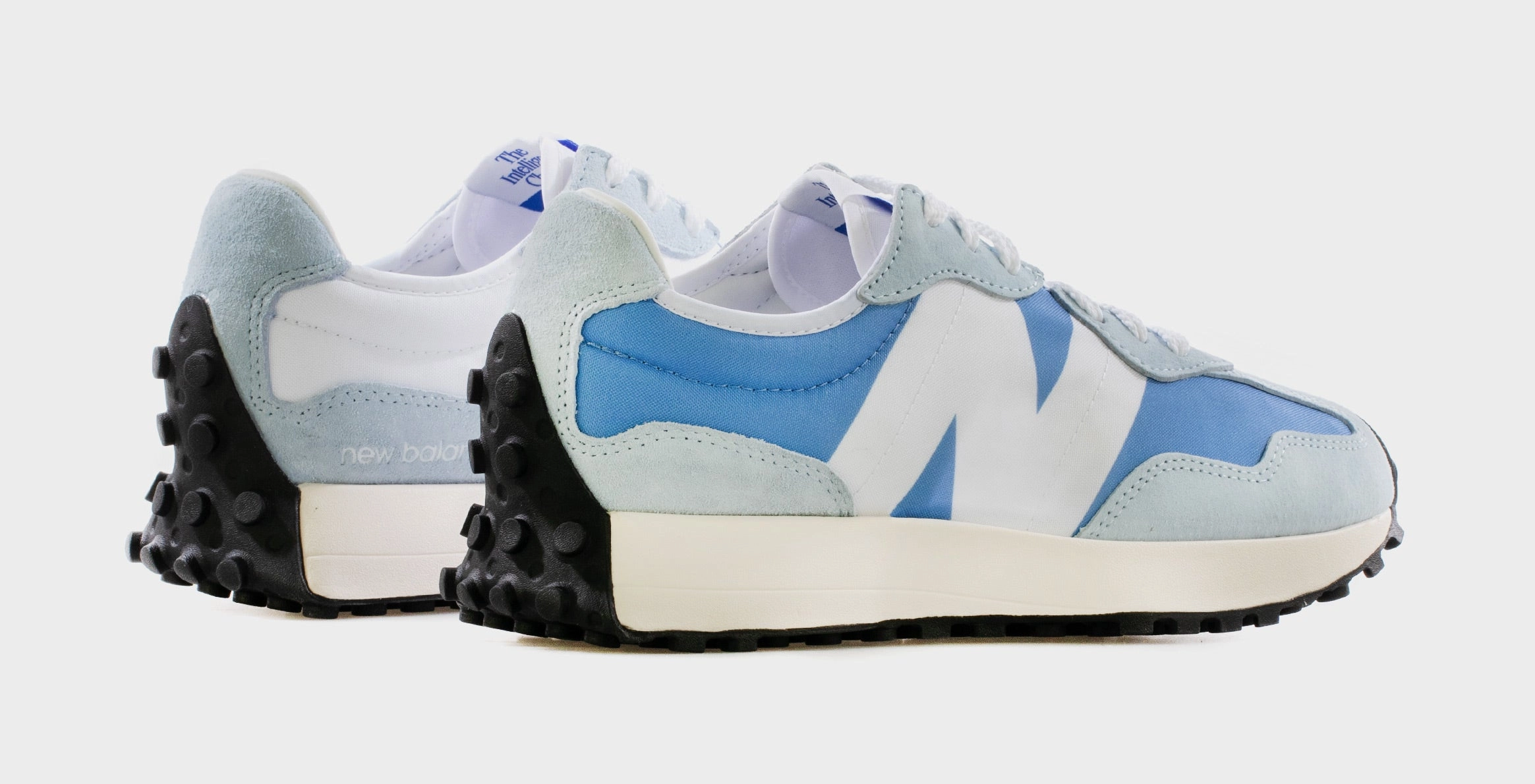 New Balance Black Leopard 327 Mens Lifestyle Shoes (Stellar Blue/UV Glo)