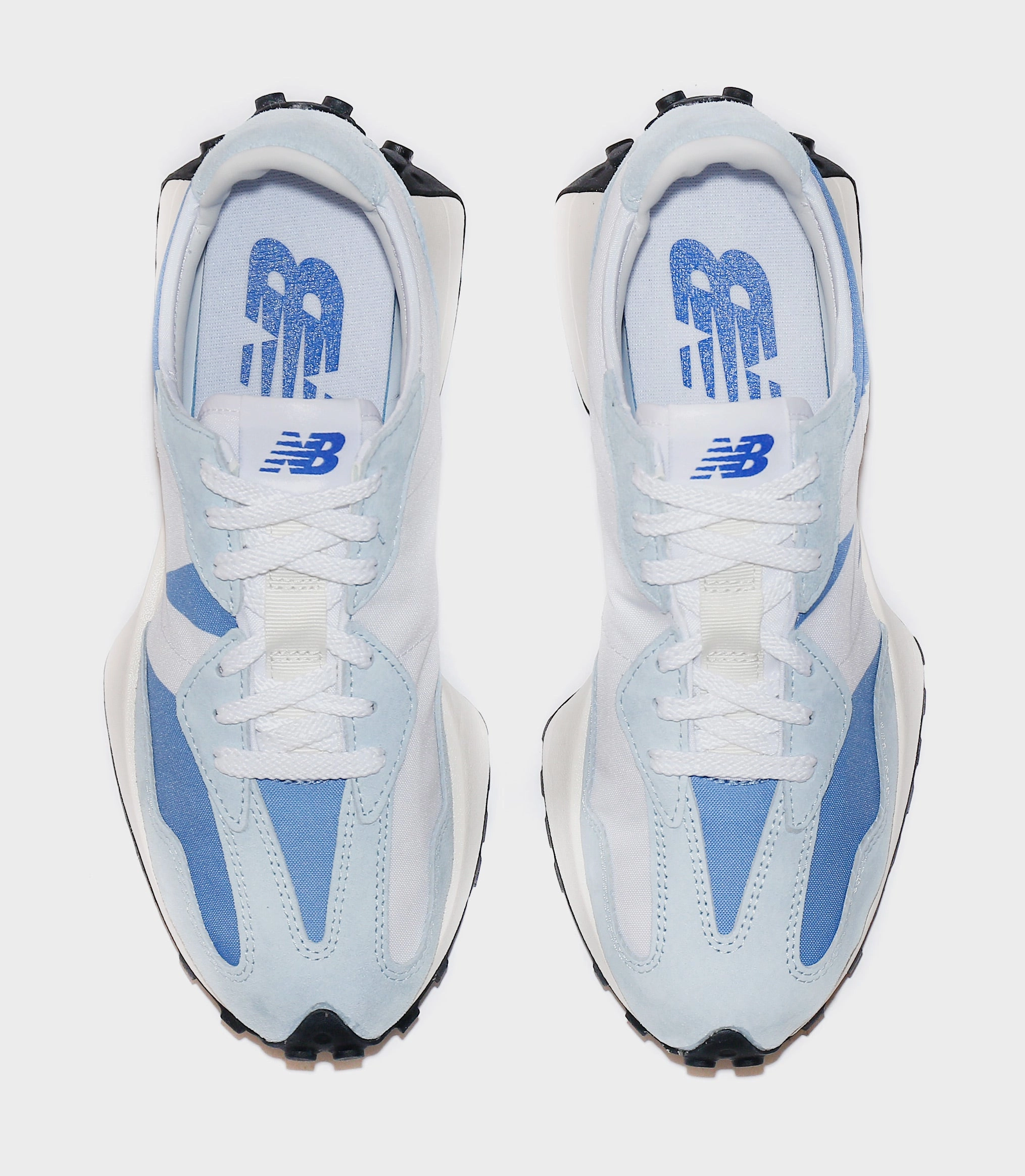 New Balance Sea Salt Bone 327 Mens Lifestyle Shoes (Stellar Blue/UV Glo)