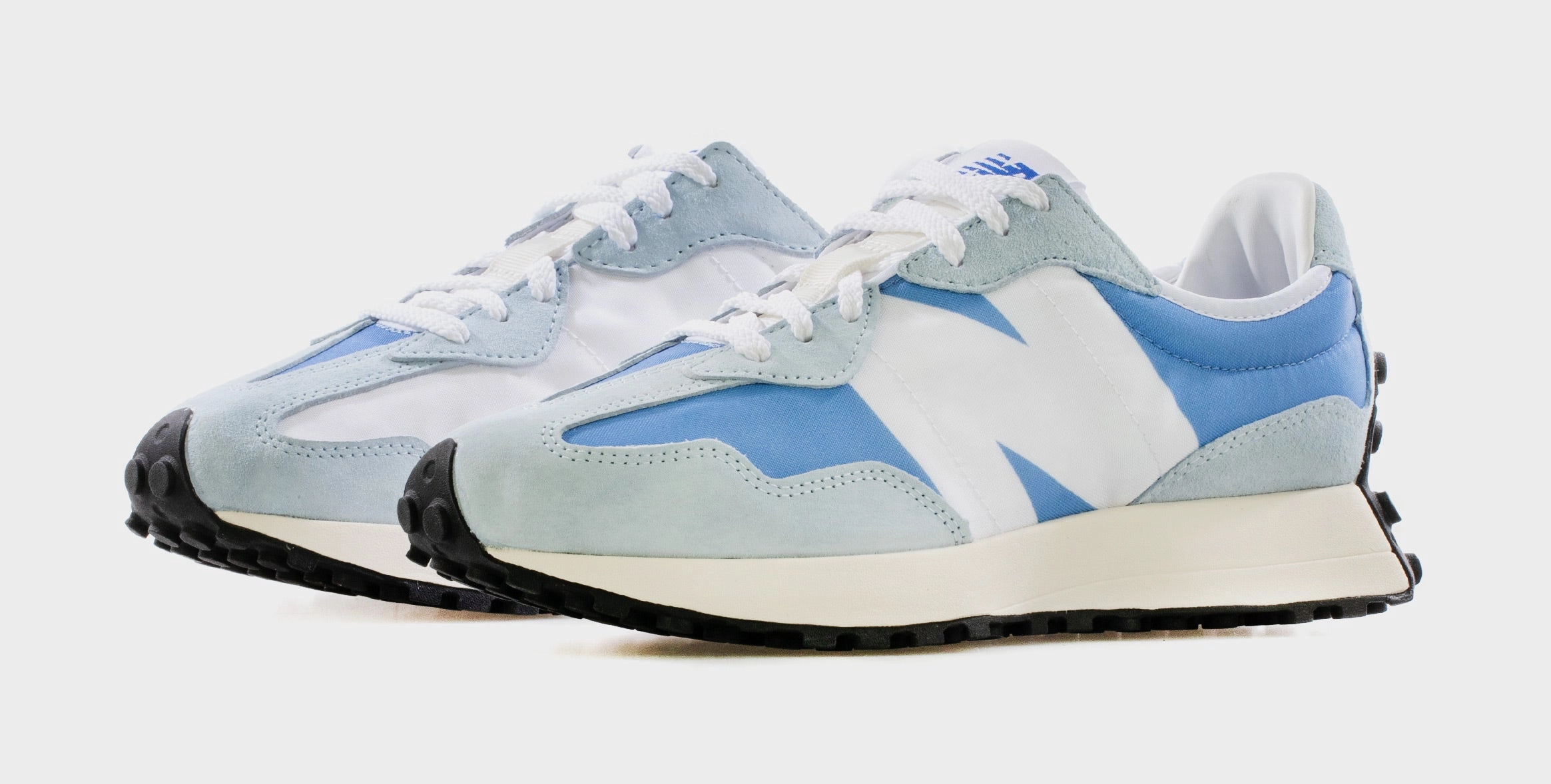 New Balance 9060 All White 327 Mens Lifestyle Shoes (Stellar Blue/UV Glo)