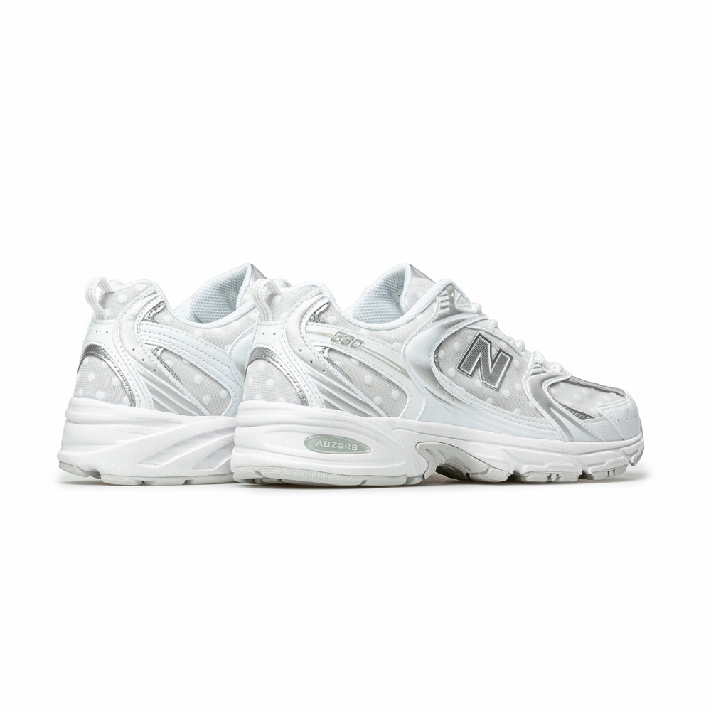New Balance Washed Suede Pack 530 | White Silver Metallic