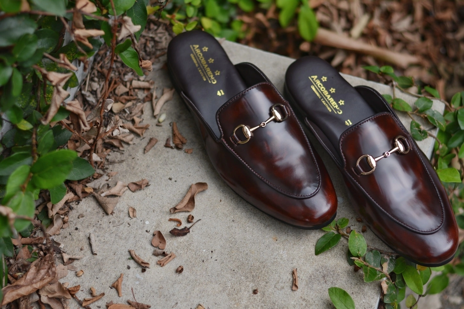 Slippers With Faux Fur 701 Slipper Horsebit Burgundy