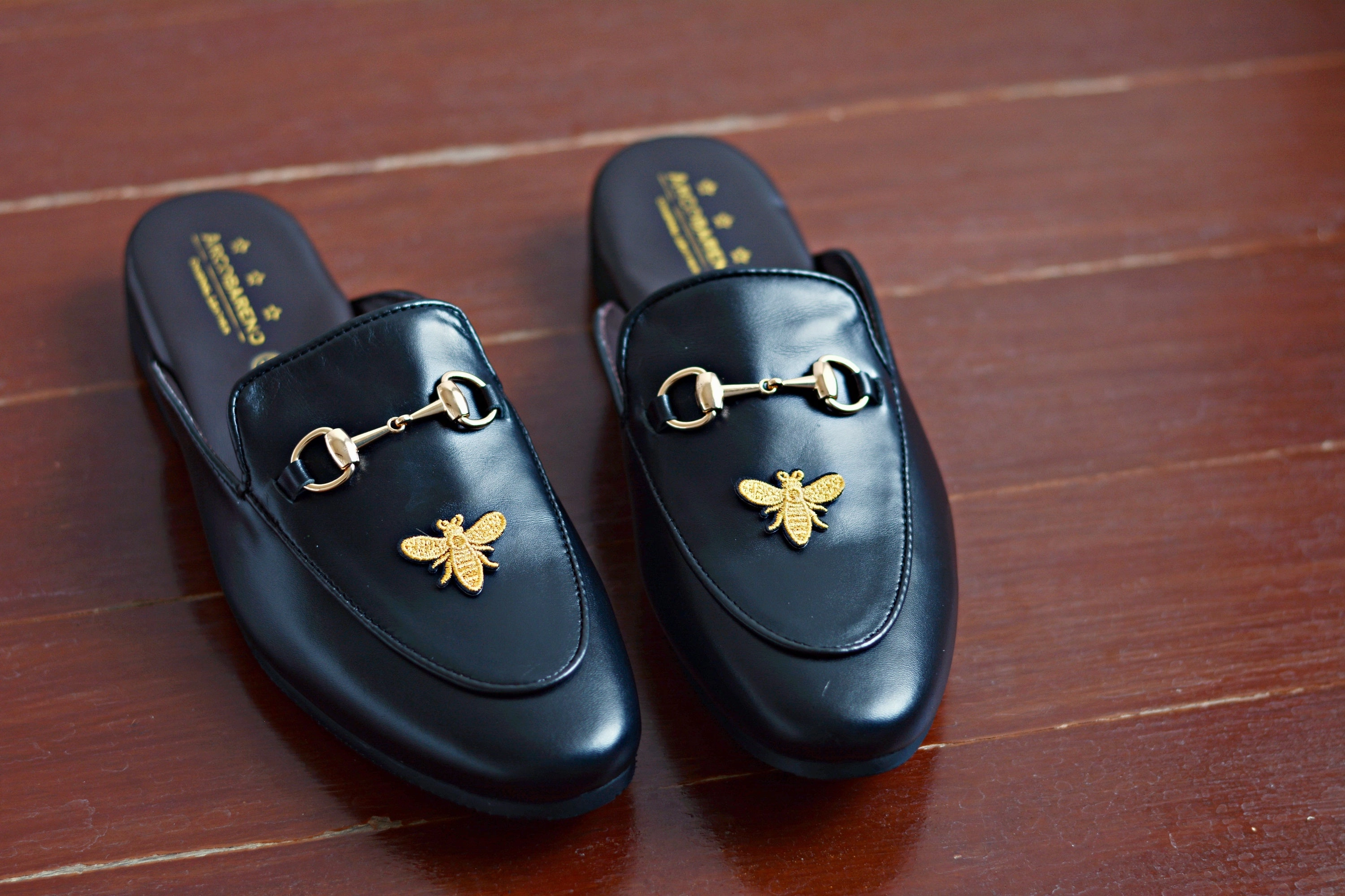 701 Slipper Horsebit Embroidery Fuzzy Animal Slippers