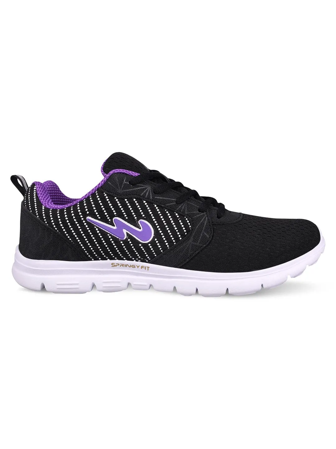 ELARA Black Women's Running Shoes Running Track Shoes With Spikes