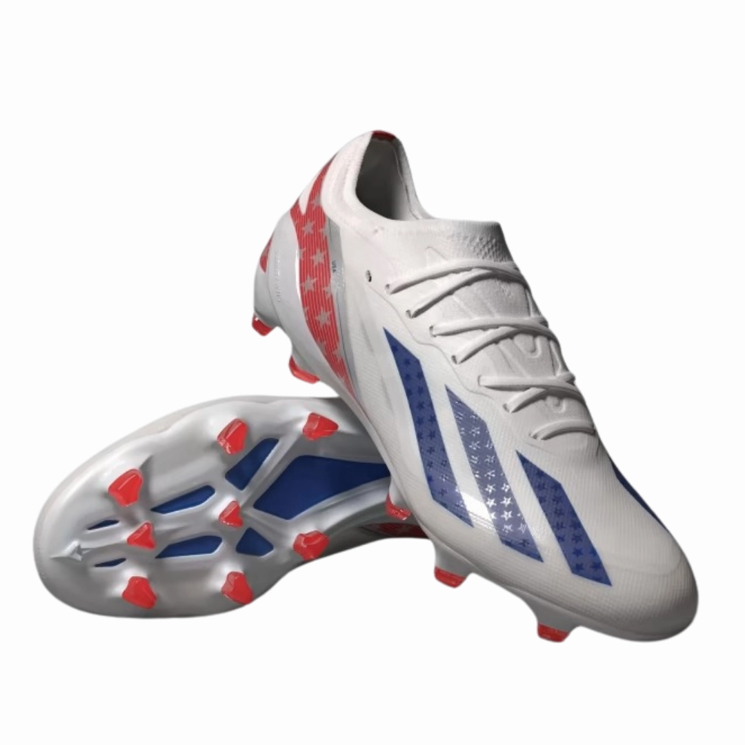 Adidas - Men's X Crazyfast.1 FG 'USA' - Cloud White / Power Blue / Red Adidas Adizero Ubersonic 4 Tennis Shoes