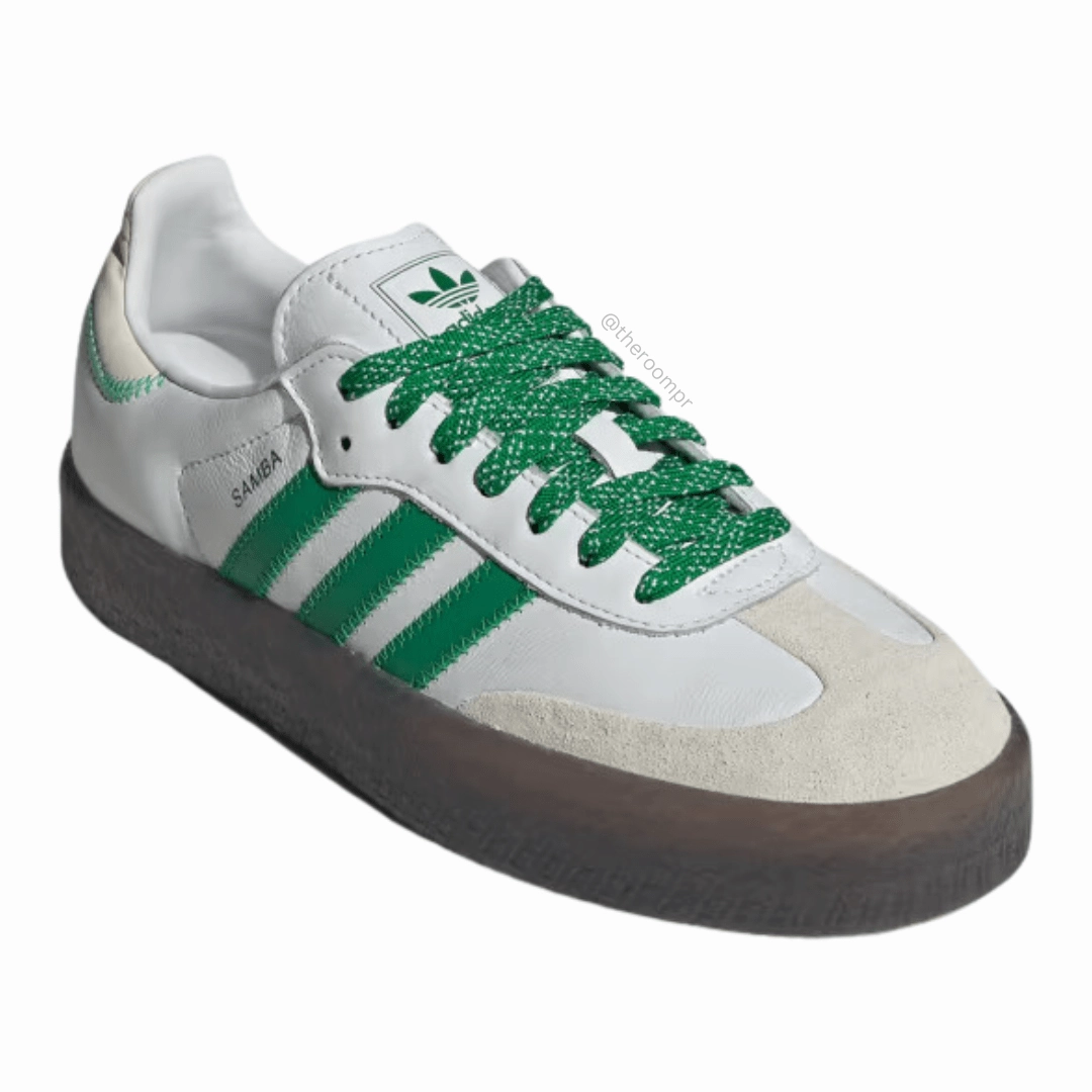 Adidas Women's "Sambae" Shoes - Cloud White/Green - Excluded from Free Shipping* Weight Training Shoes Adidas