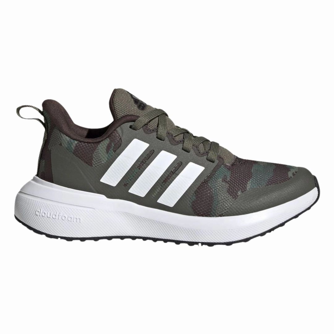 Adidas - Kid's FortaRun 2.0 Cloudfoam Sport Big Kid 'Olive Strata Camo' - Olive Strata / Cloud White / Core Black Handball Spezial Adidas Shoes