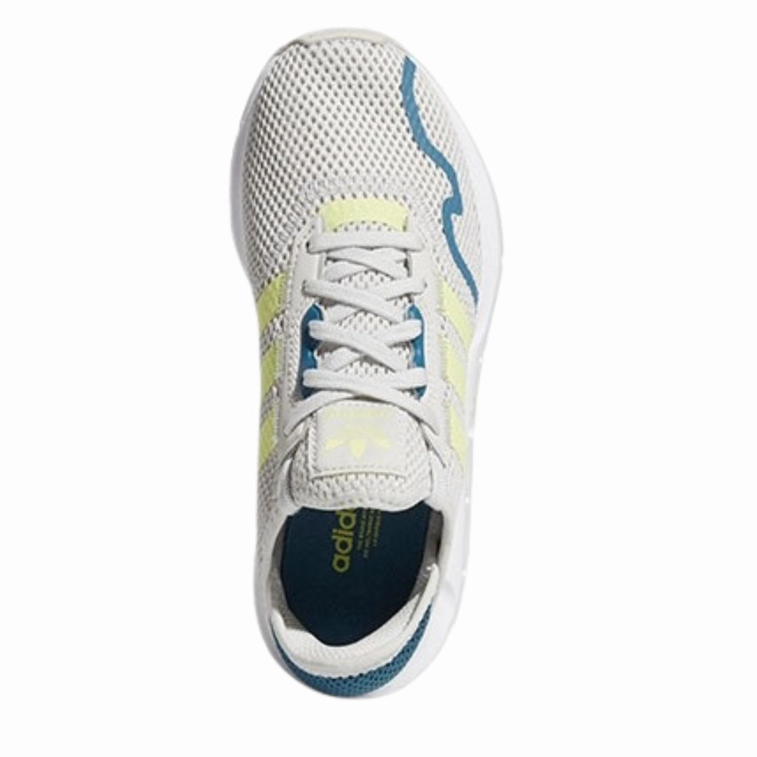 Adidas Tennis Shoes New Adidas - Kid's Originals Swift Run X 'Grey Yellow Orbit Indigo' - Grey Yellow Orbit Indigo