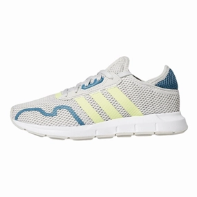 Adidas - Kid's Originals Swift Run X 'Grey Yellow Orbit Indigo' - Grey Yellow Orbit Indigo Adidas Gamecourt 2.0 Tennis Shoes