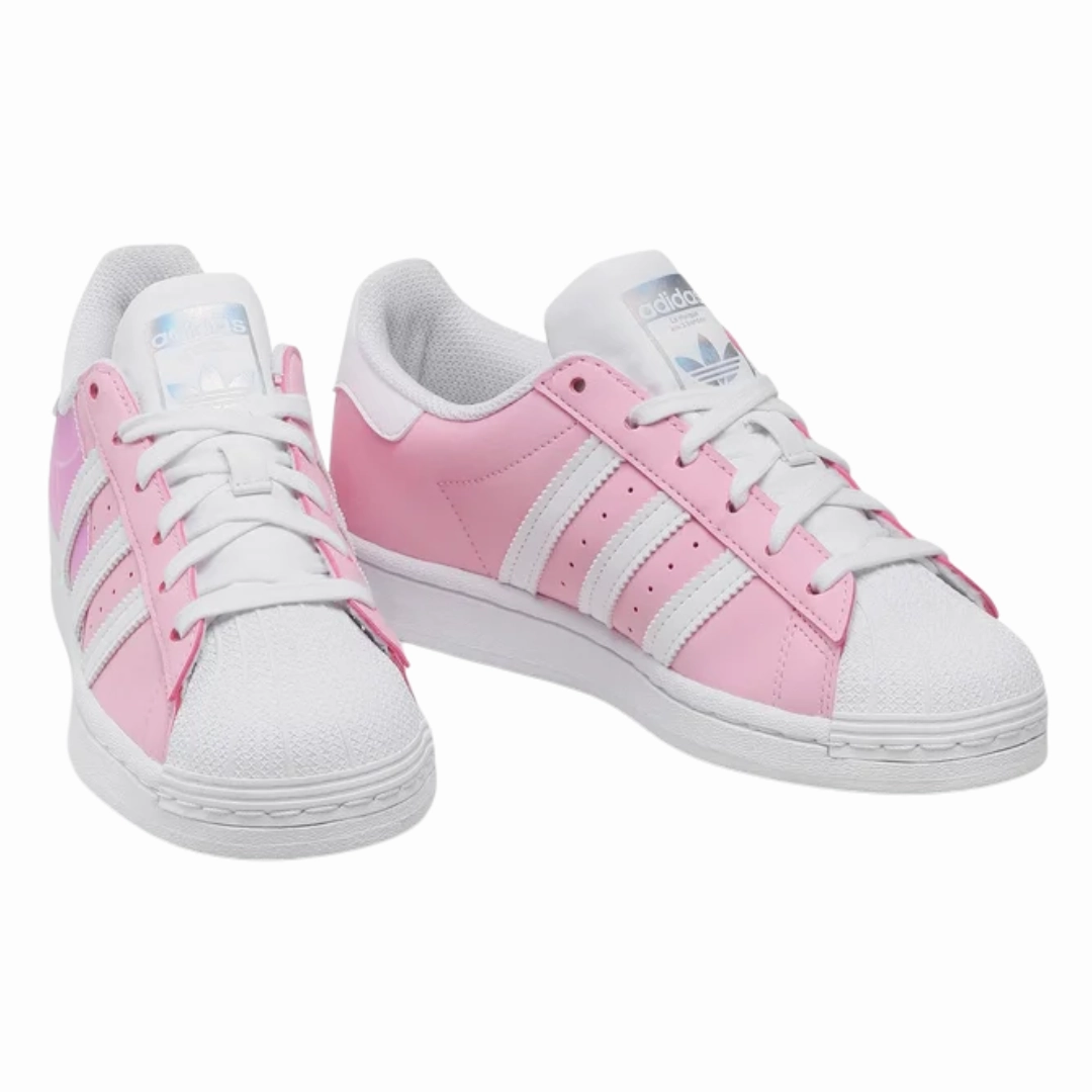 Adidas Dancing Shoes Adidas - Kid's Superstar J 'Pink Iridescent' - Supplier Colour / Supplier Colour / Cloud White