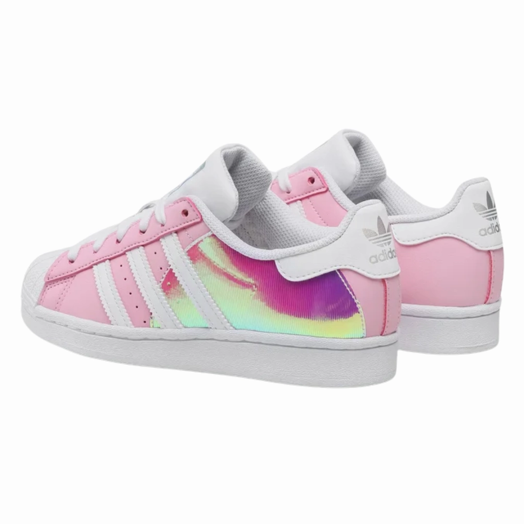 Adidas - Kid's Superstar J 'Pink Iridescent' - Supplier Colour / Supplier Colour / Cloud White Jude Bellingham Adidas Shoes
