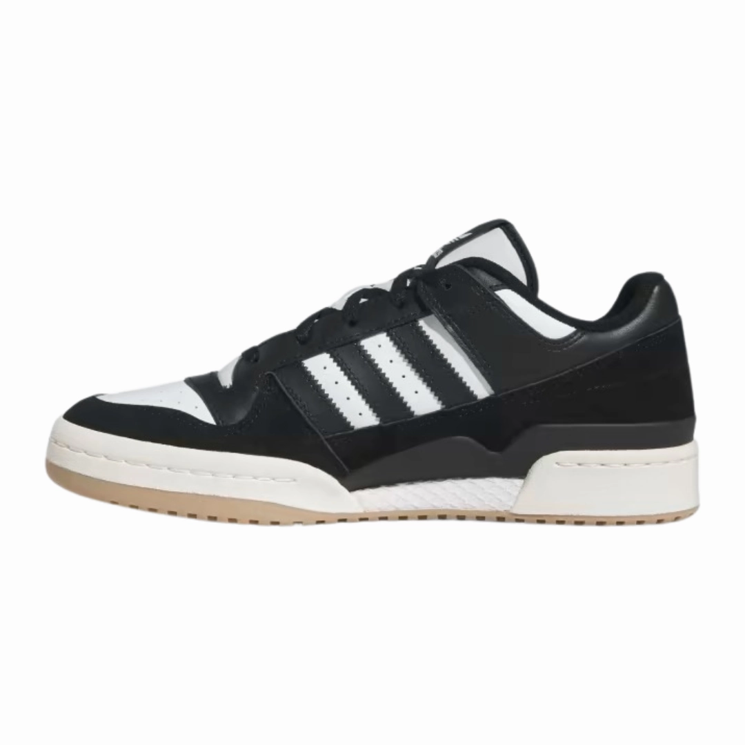 Adidas - Men's Forum Low 'Black White Gum' - Core Black / Cloud White / Cream White Gore Tex Adidas Running Shoes