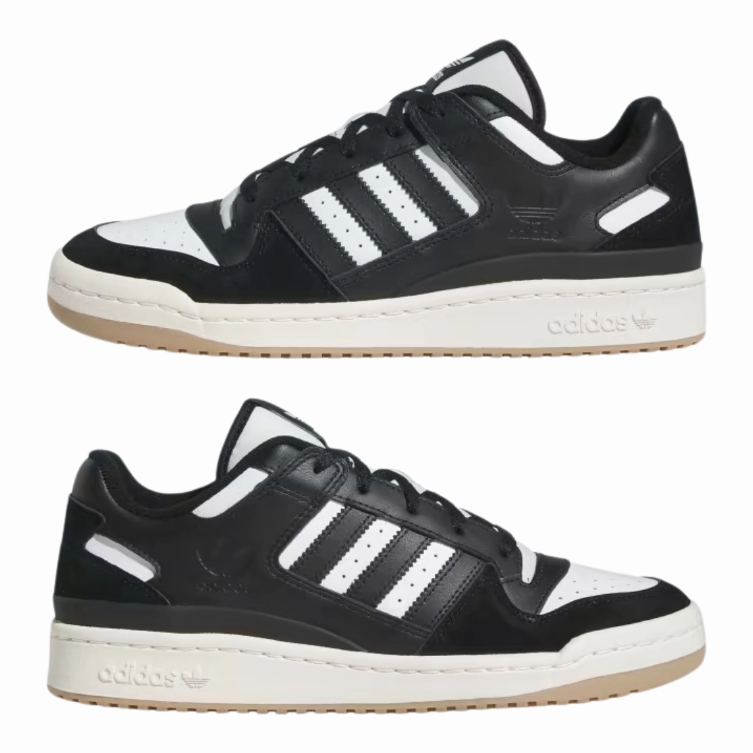 Adidas Gamecourt Tennis Shoes Review Adidas - Men's Forum Low 'Black White Gum' - Core Black / Cloud White / Cream White
