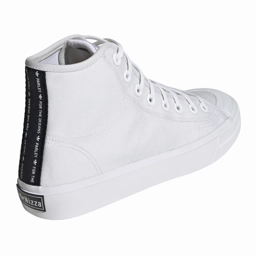Adidas And Bad Bunny Shoes Adidas - Men's Nizza Hi 'White Black' - Cloud White / Cloud White / Core Black