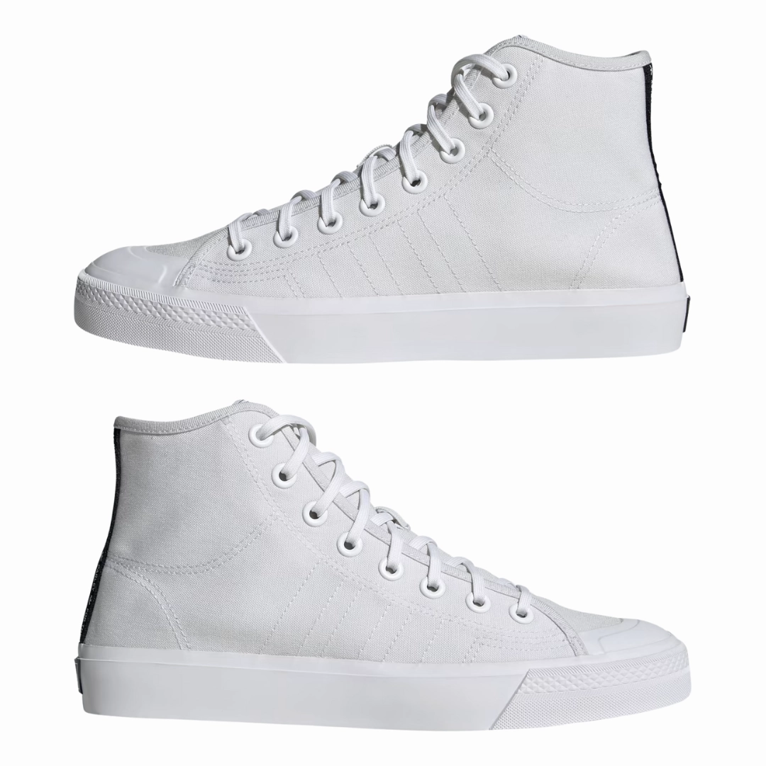 Weightlifting Shoes Adidas Adidas - Men's Nizza Hi 'White Black' - Cloud White / Cloud White / Core Black