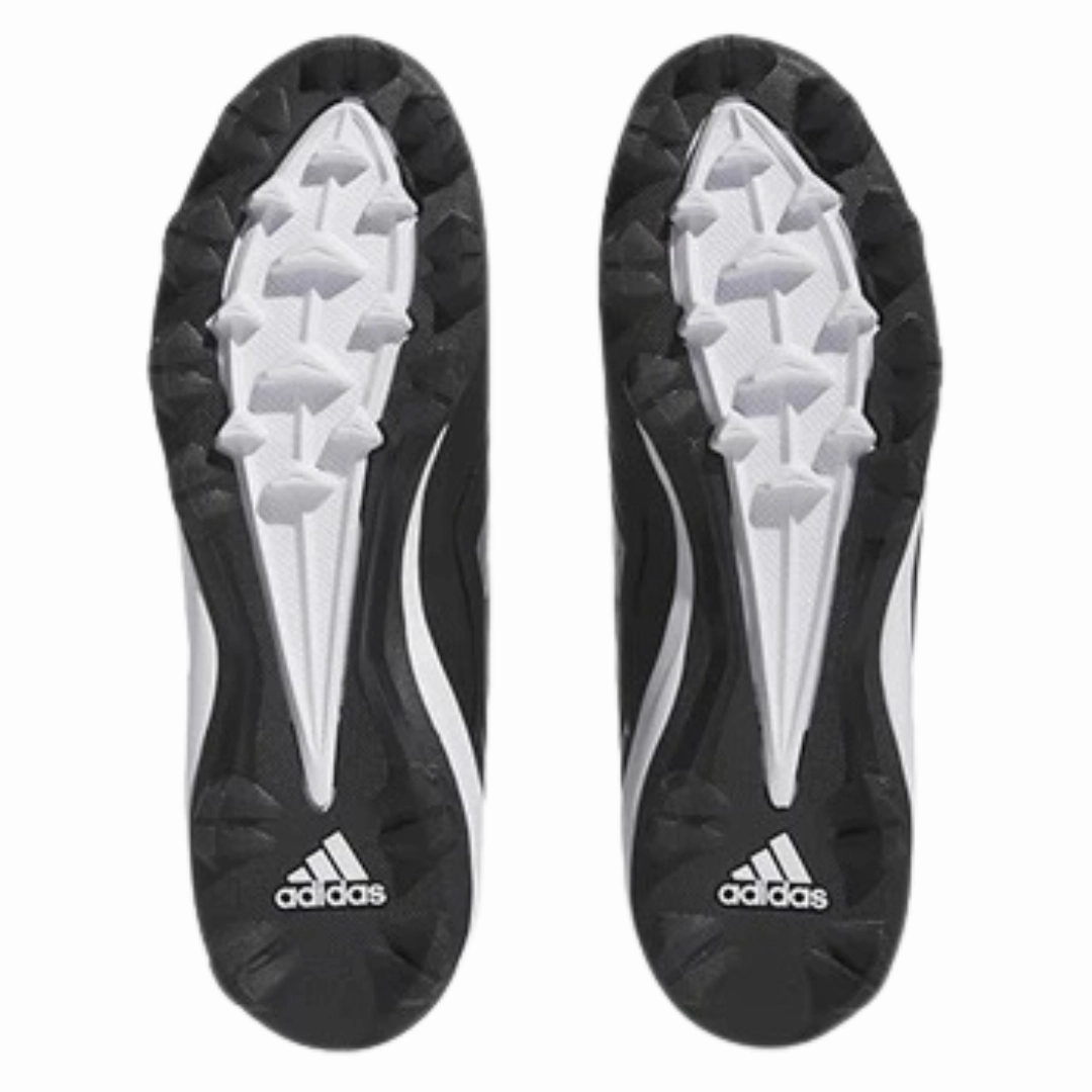 Adidas - Men's PureHustle 3 MD 'Black Silver Metallic' - Core Black / Silver Metallic / Silver Metallic Copa Shoes Adidas