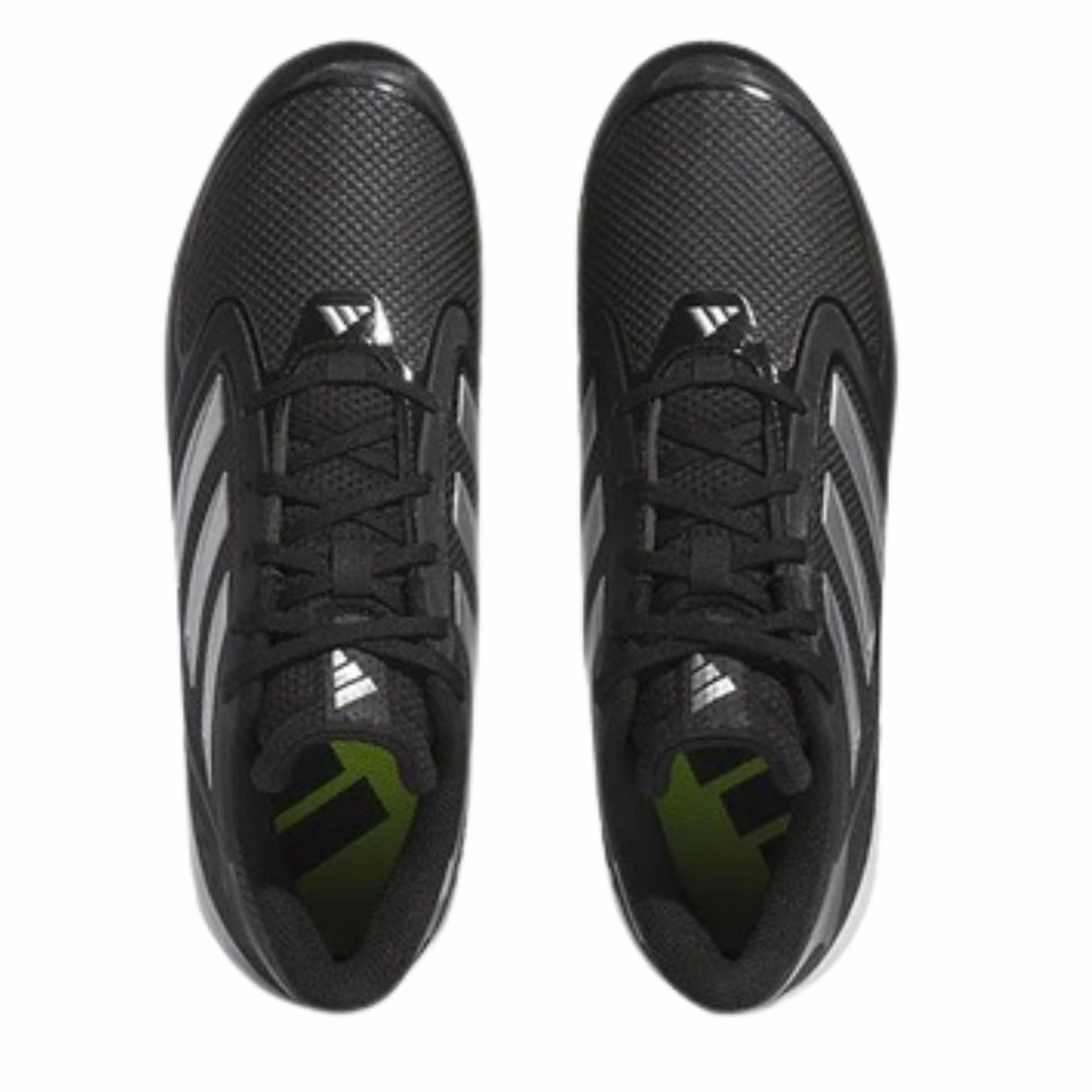 Adidas - Men's PureHustle 3 MD 'Black Silver Metallic' - Core Black / Silver Metallic / Silver Metallic Adidas Code Chaos Golf Shoes