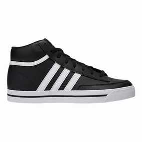 Adidas - Men's Retrovulc Mid 'Black White' - Core Black / Cloud White / Core Black Adidas Shoes Velcro