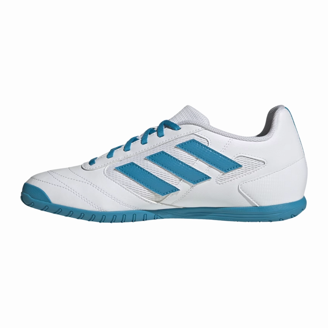 Adidas Retrocross Golf Shoe Adidas - Men's Super Sala 2 Indoor 'White Blue' - Cloud White / Bold Aqua / Bold Aqua