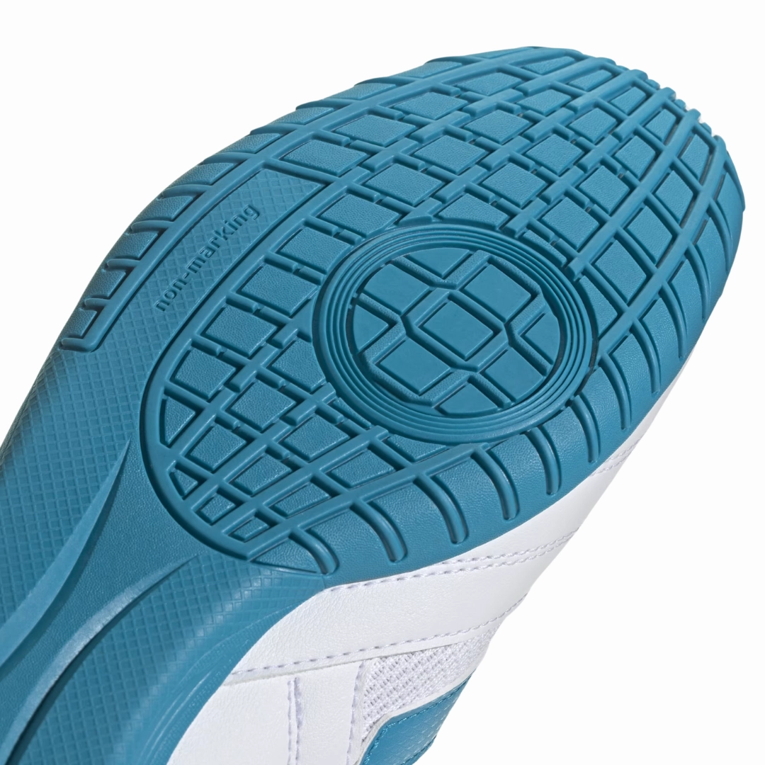 Adidas - Men's Super Sala 2 Indoor 'White Blue' - Cloud White / Bold Aqua / Bold Aqua Adida Samba Shoes