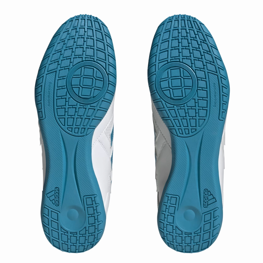 Adidas - Men's Super Sala 2 Indoor 'White Blue' - Cloud White / Bold Aqua / Bold Aqua Adidas Formotion Shoes