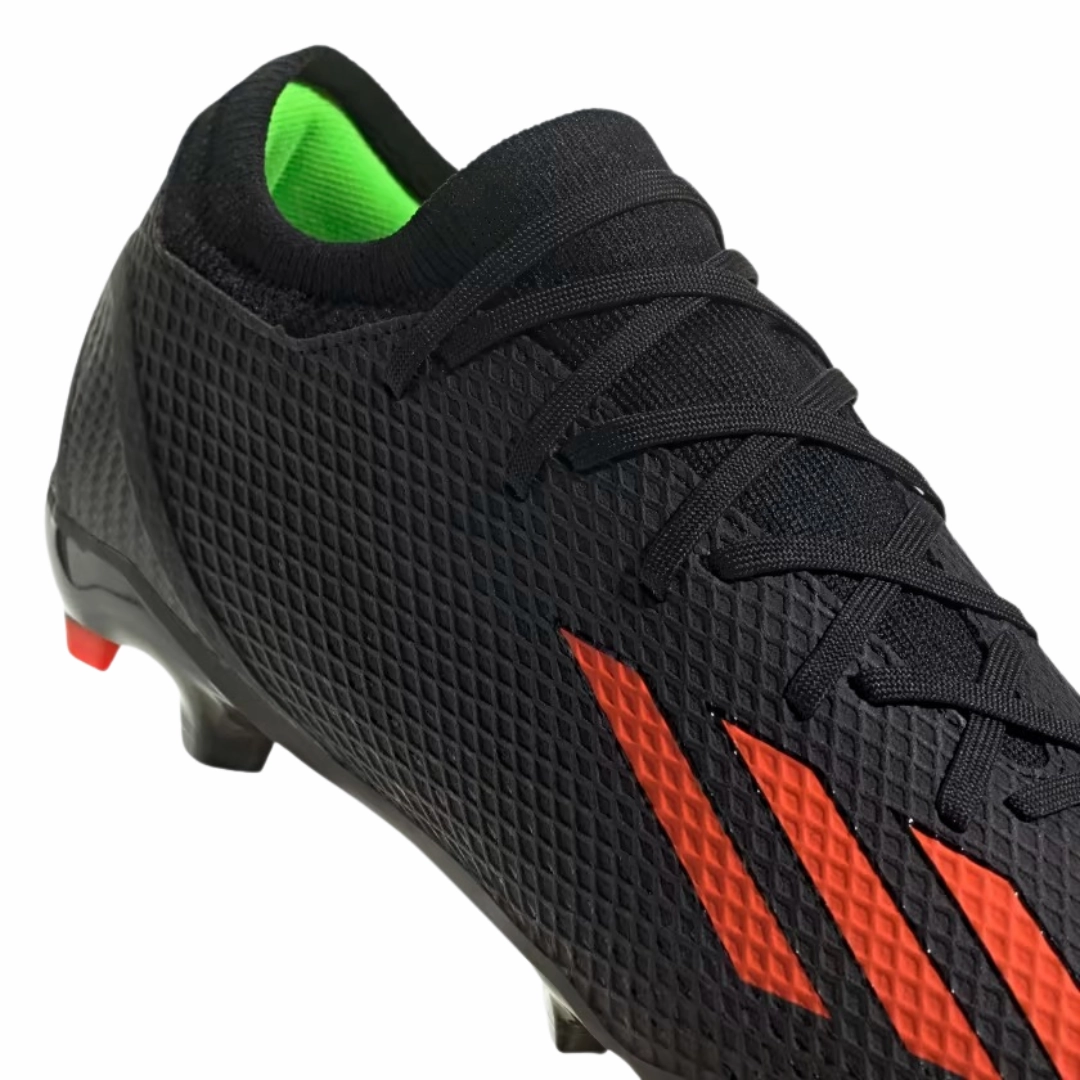 Adidas - Men's X Speedportal.3 FG 'Black Solar Red' - Core Black / Solar Red / Team Solar Green Adidas Skate Shoes Slip On