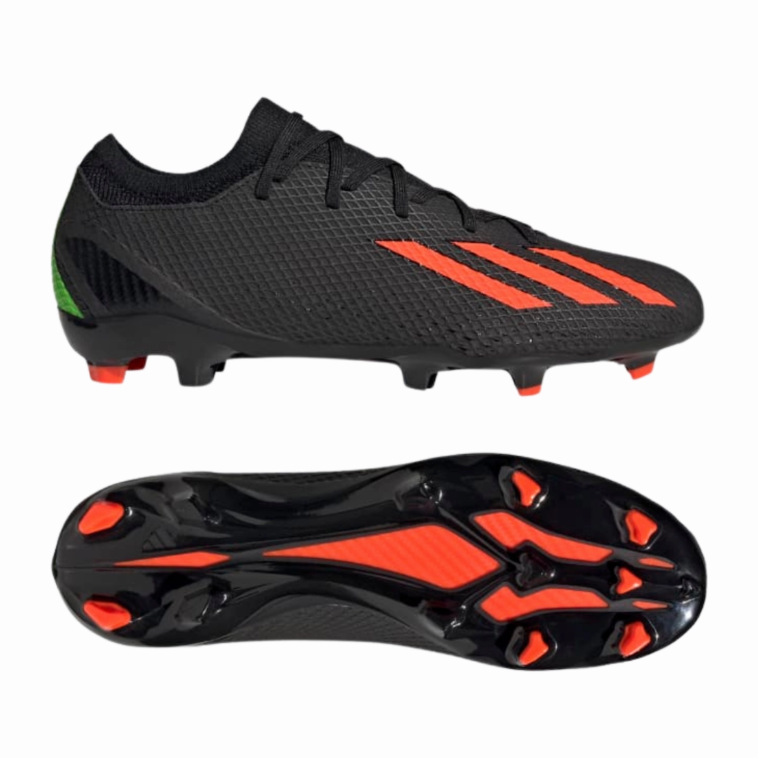 Adidas - Men's X Speedportal.3 FG 'Black Solar Red' - Core Black / Solar Red / Team Solar Green Customize Adidas Shoes Online