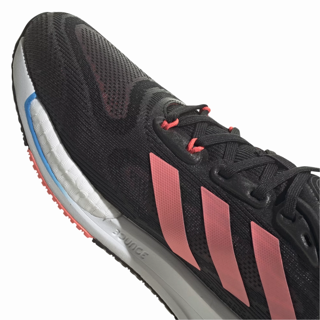 Adidas - Women's Supernova   'Black Acid Red' - Core Black / Acid Red / Turbo Adidas Fold Over Shoes