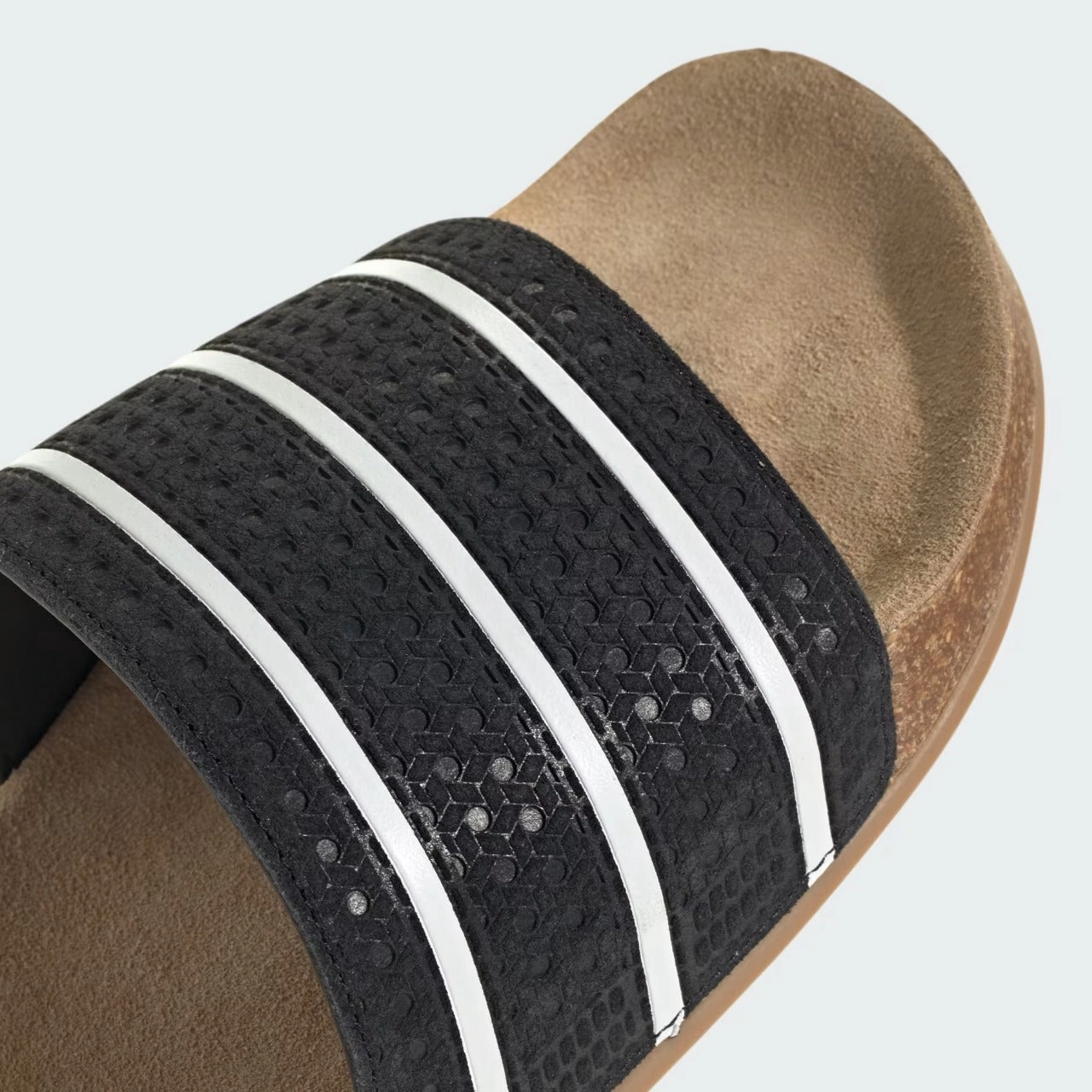 Adidas Adilette Cork Suede Slide Black Wedding Sandals Beach