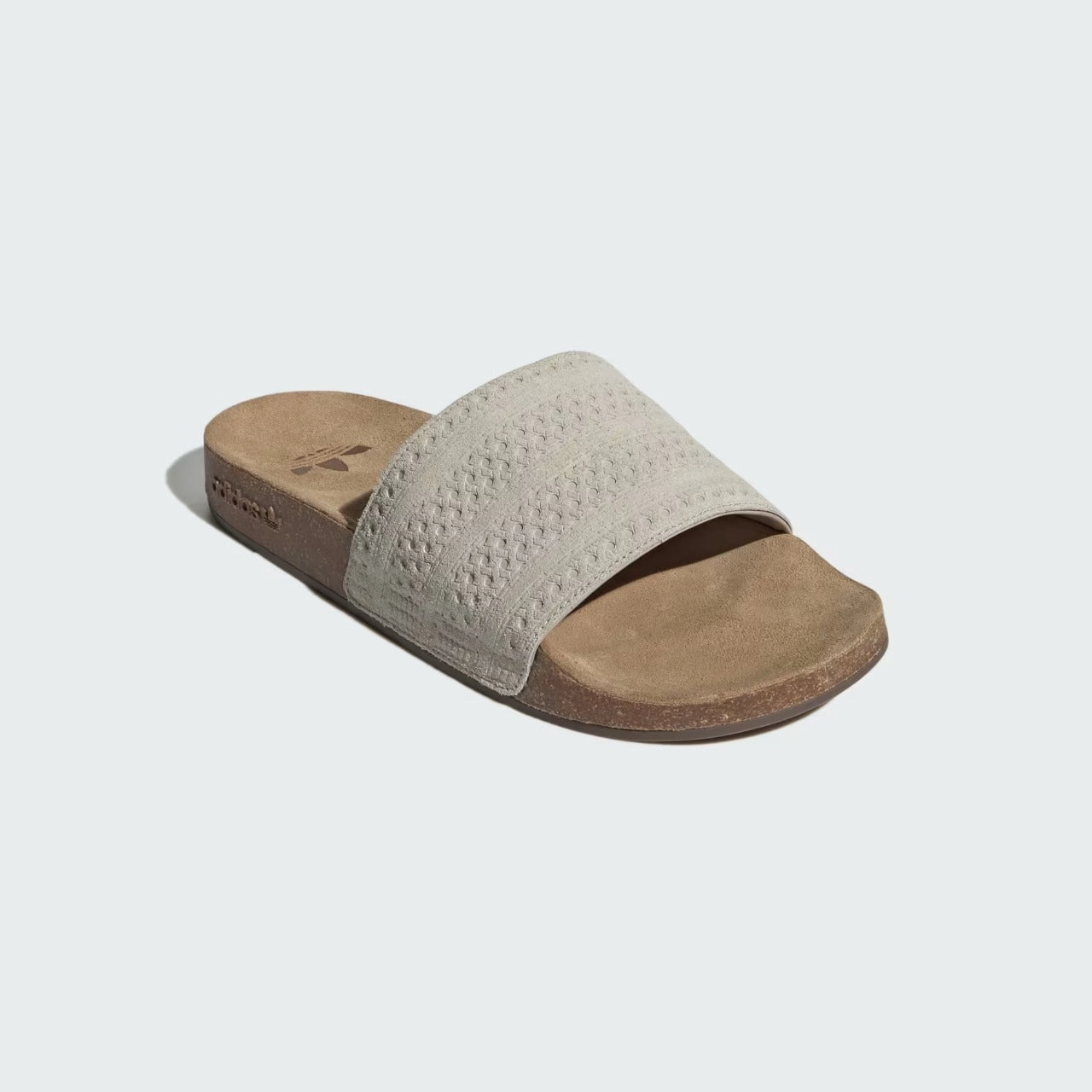 Stretchers Sandals Adidas Adilette Cork Suede Slide Brown