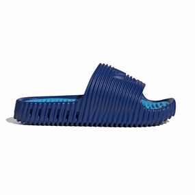 Platform Block Heel Sandals Adidas Adilette Slide 25 Blue