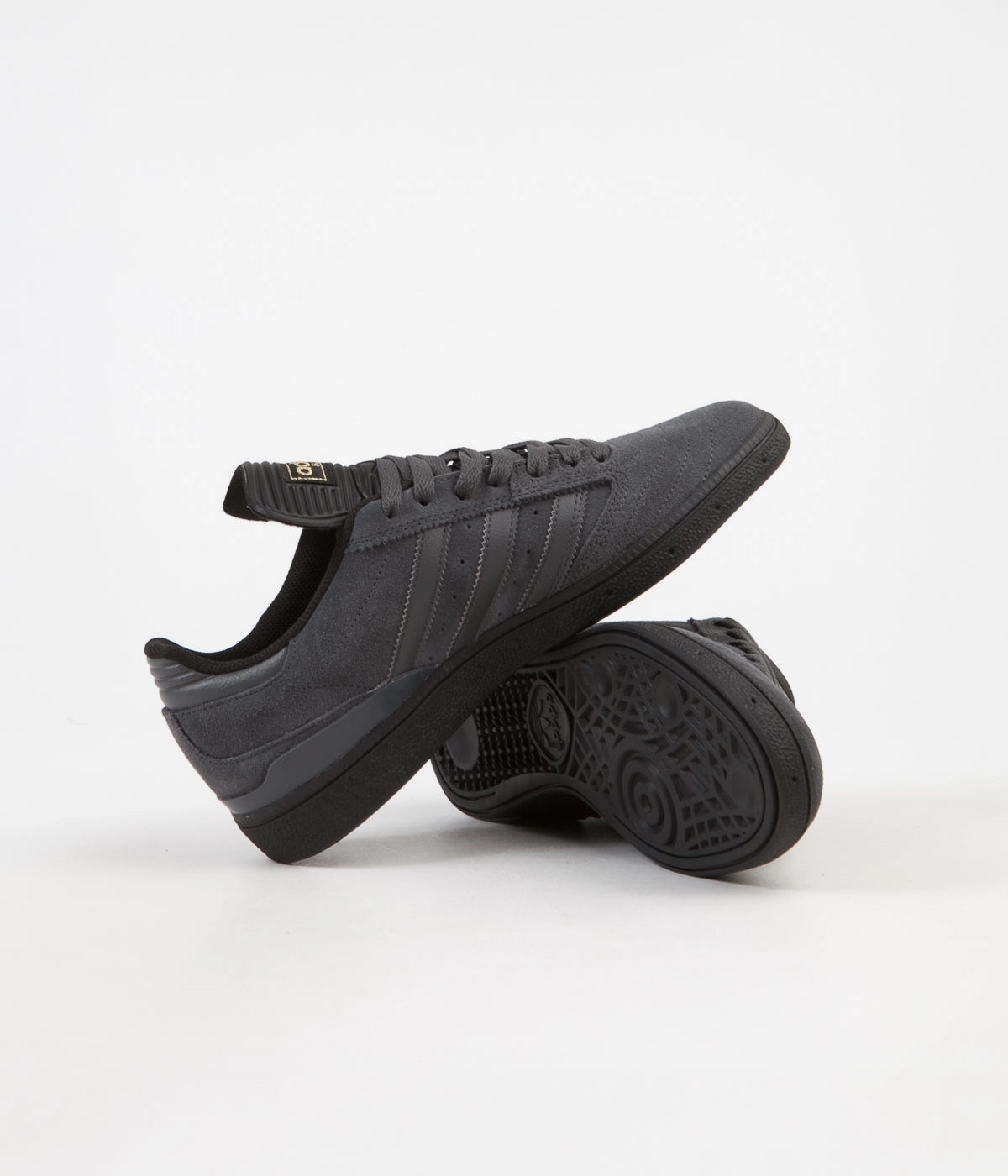 Adidas 80s Shoes Adidas Busenitz Pro Shoes - Core Black / Solid Grey / Gold Foil