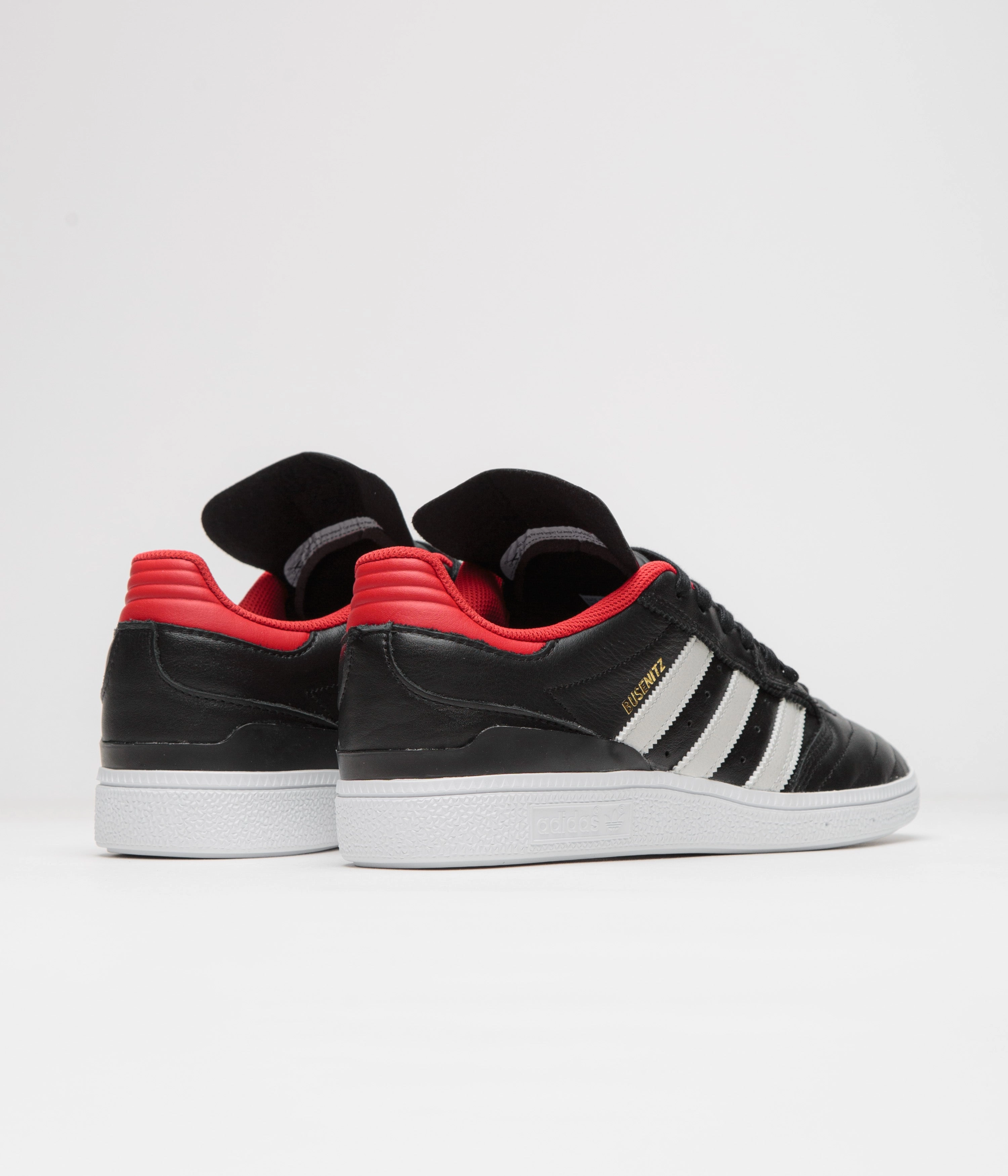 Adidas Busenitz Shoes - Core Black / Zero Metallic / Better Scarlet Korn Shoes Adidas