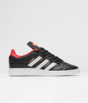 Adidas Ag Soccer Shoes Adidas Busenitz Shoes - Core Black / Zero Metallic / Better Scarlet