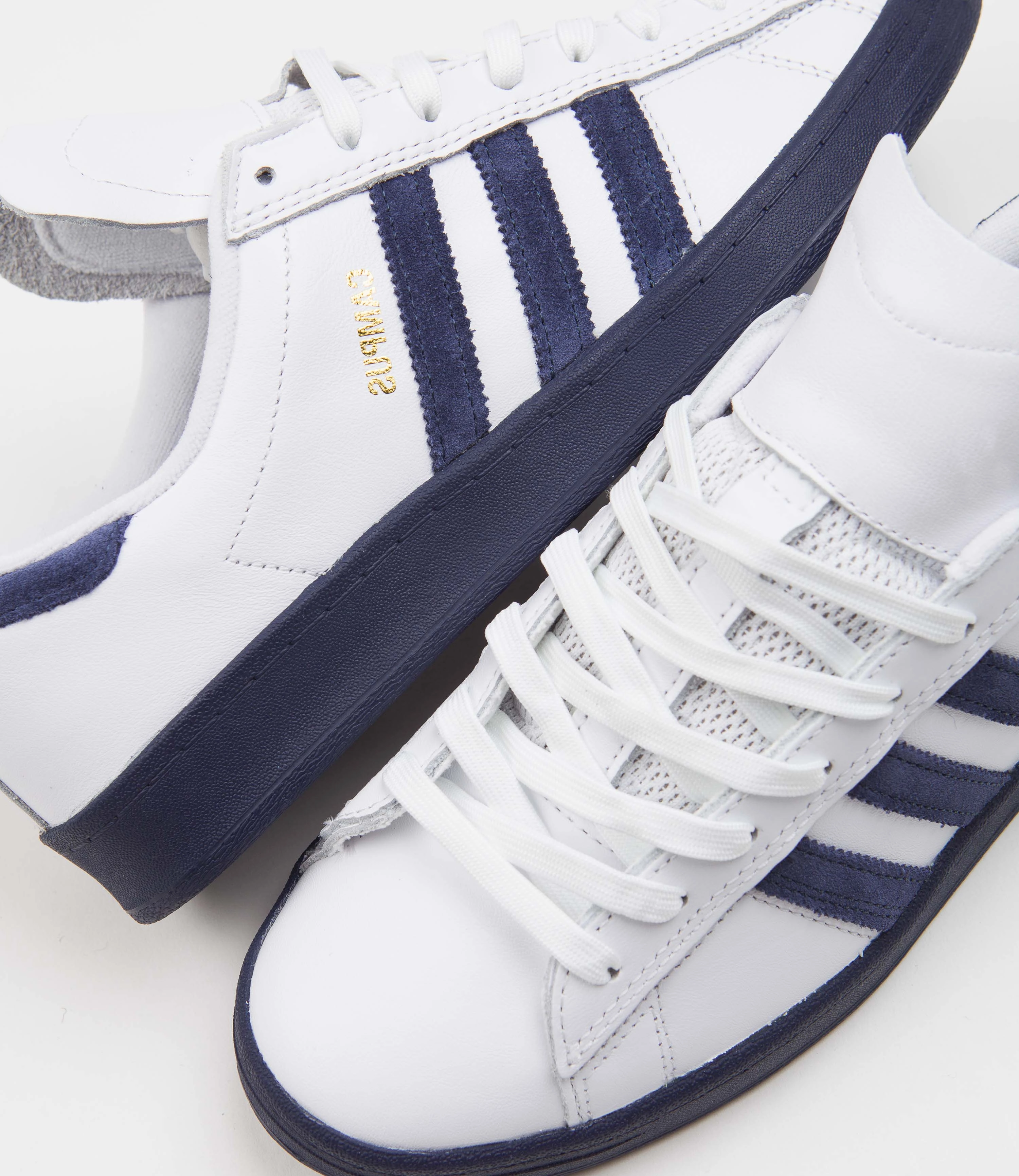 90s Adidas Shoes Adidas Campus ADV Shoes - FTWR White / Collegiate Navy / Bluebird