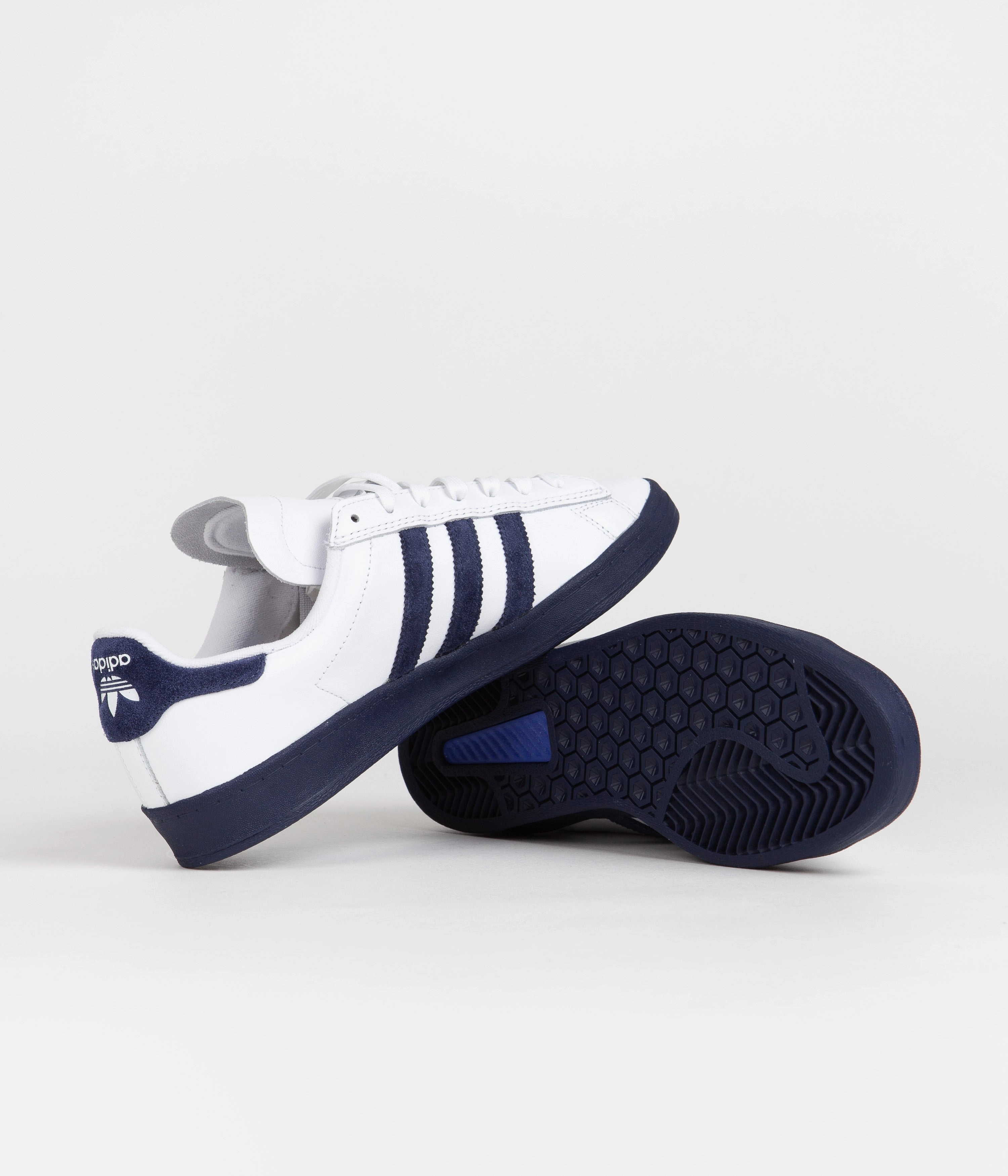 Adidas Turf Soccer Shoes Adidas Campus ADV Shoes - FTWR White / Collegiate Navy / Bluebird