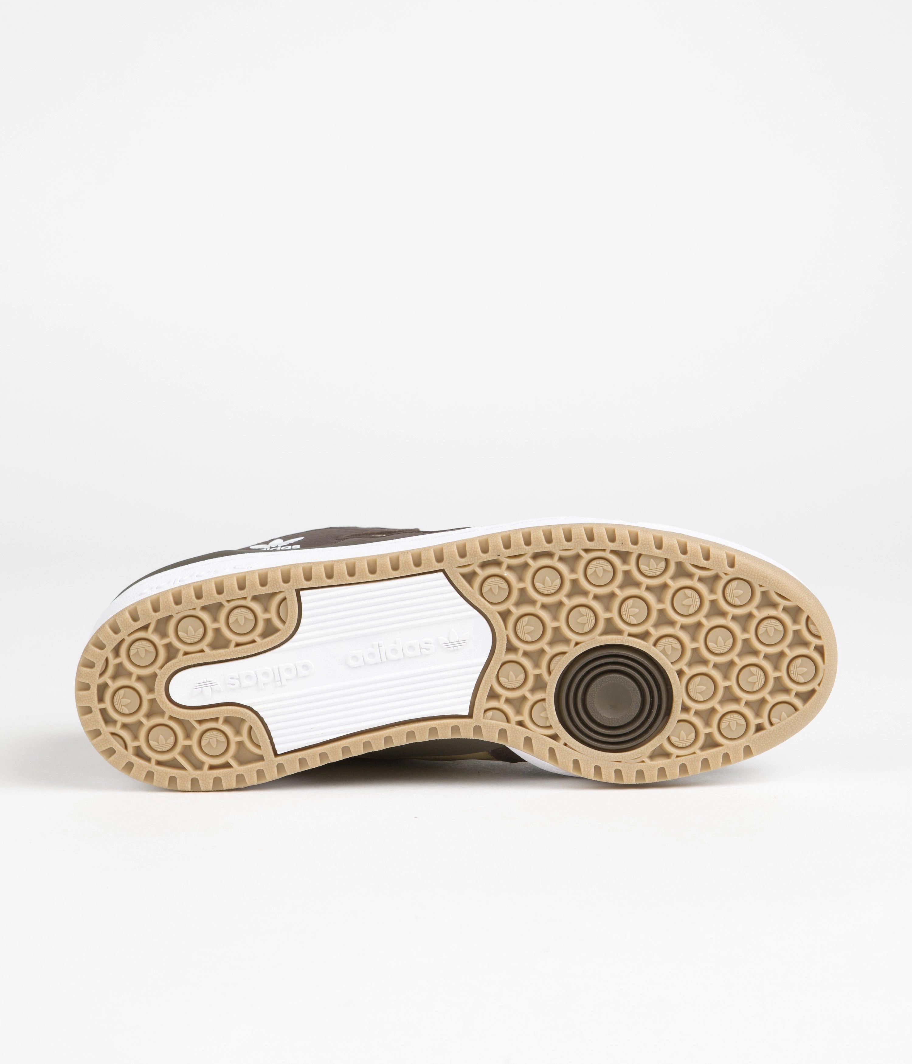 Adidas Forum 84 Low ADV Shoes - Dark Brown / Ecru Tint / Cloud White High Top Adidas Skate Shoes