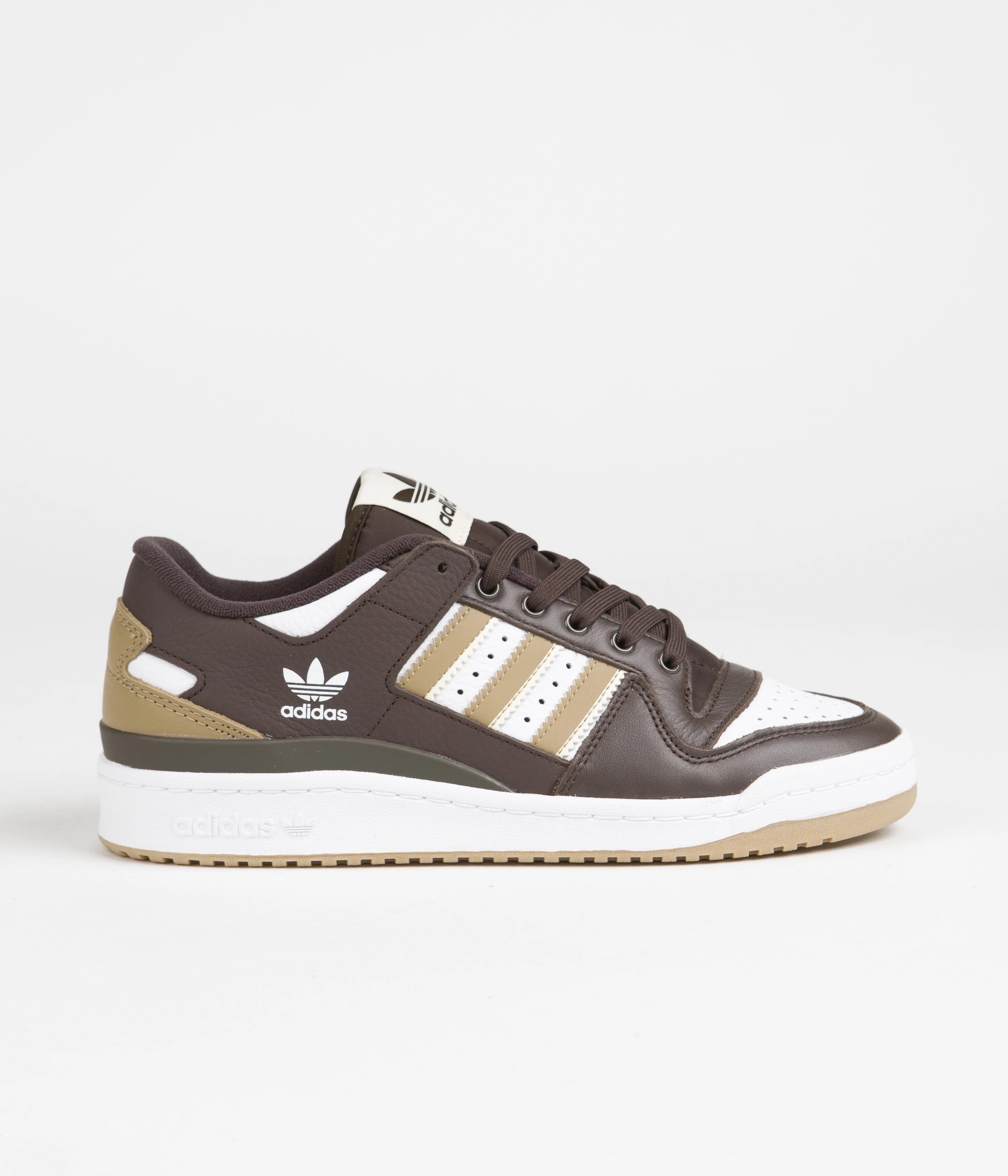 Adidas Forum 84 Low ADV Shoes - Dark Brown / Ecru Tint / Cloud White Adidas Hightop Shoes