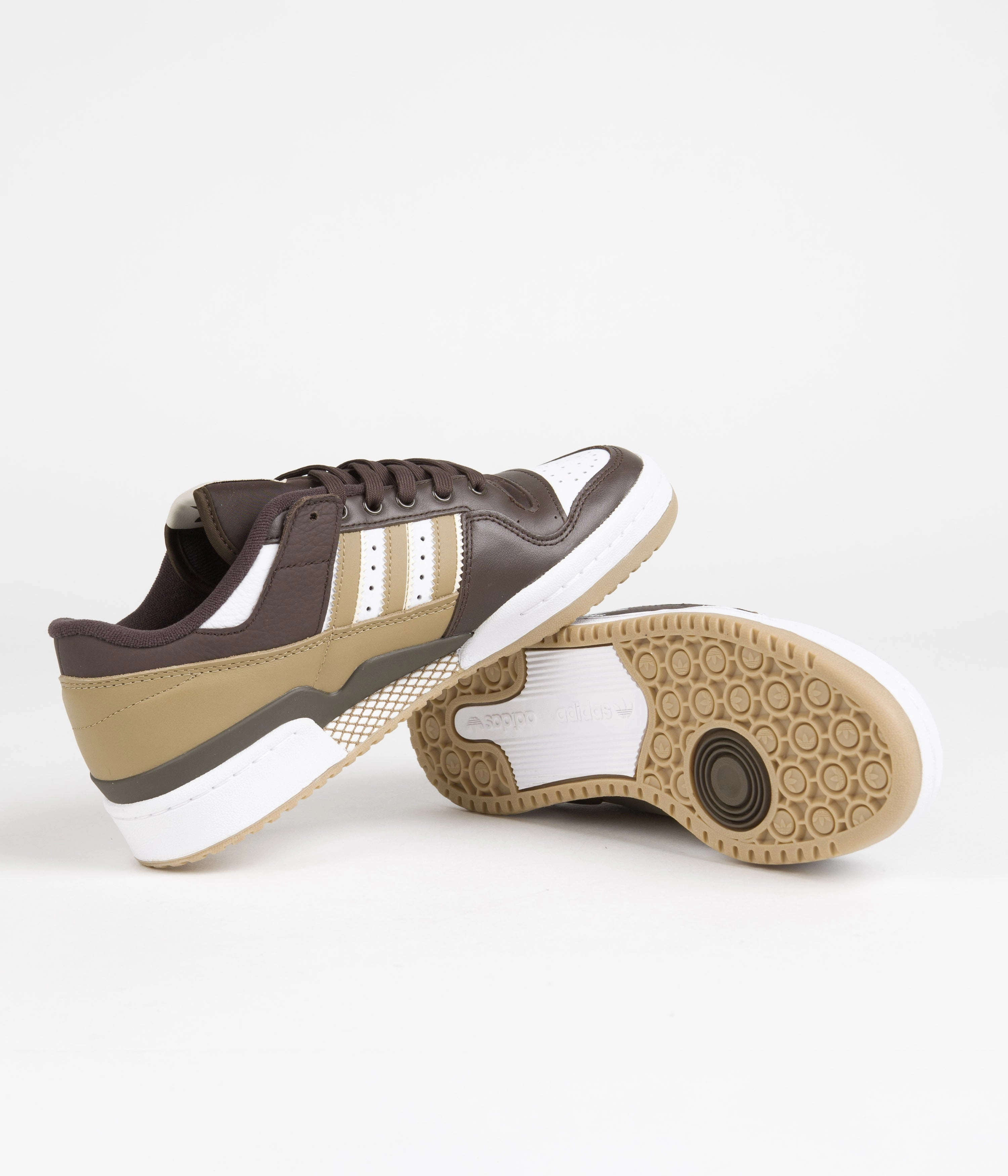 Adidas Forum 84 Low ADV Shoes - Dark Brown / Ecru Tint / Cloud White Adidas Shoe Bag
