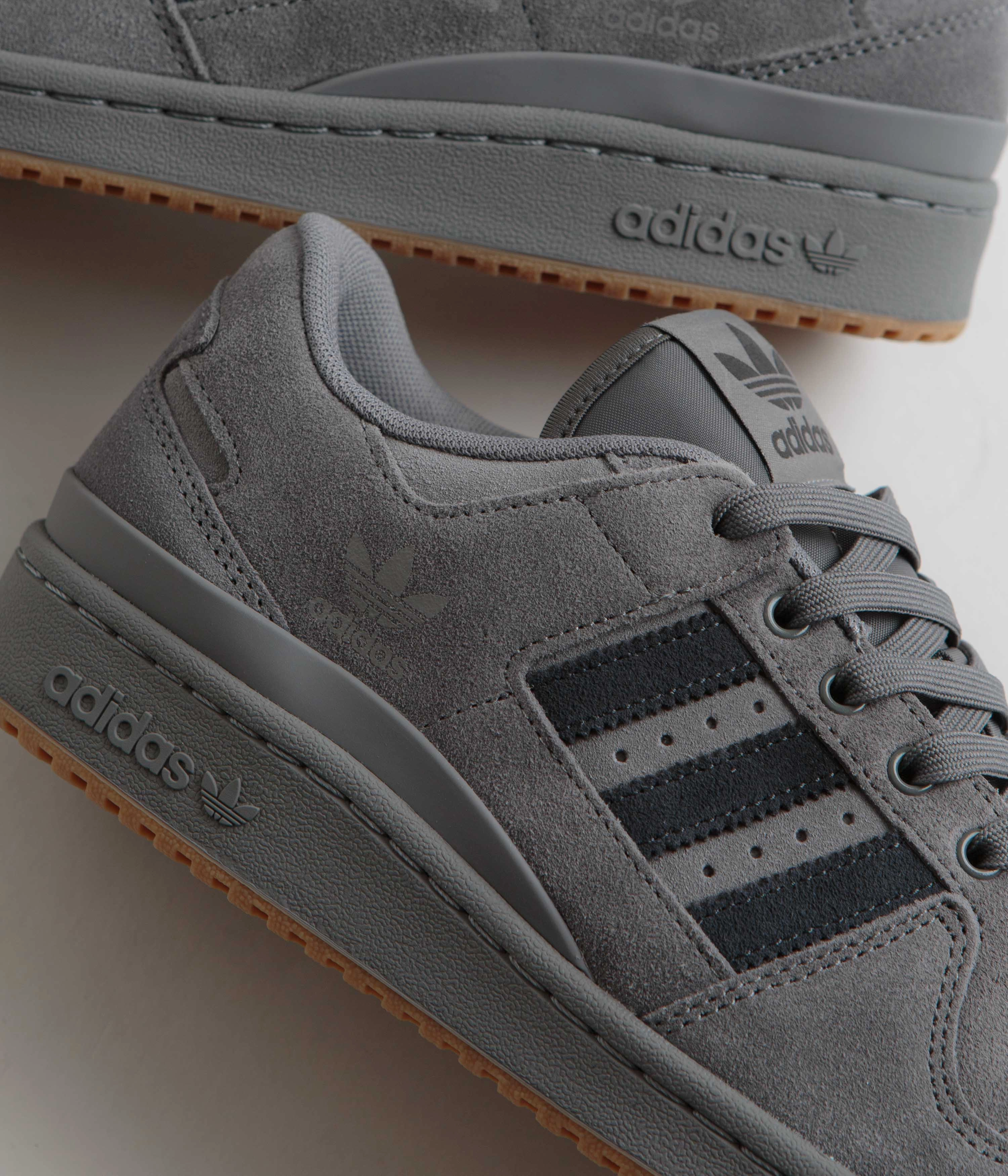 Adidas Forum 84 Low ADV Shoes - Grey Four / Carbon / Grey Three Indoor Adidas Soccer Shoes