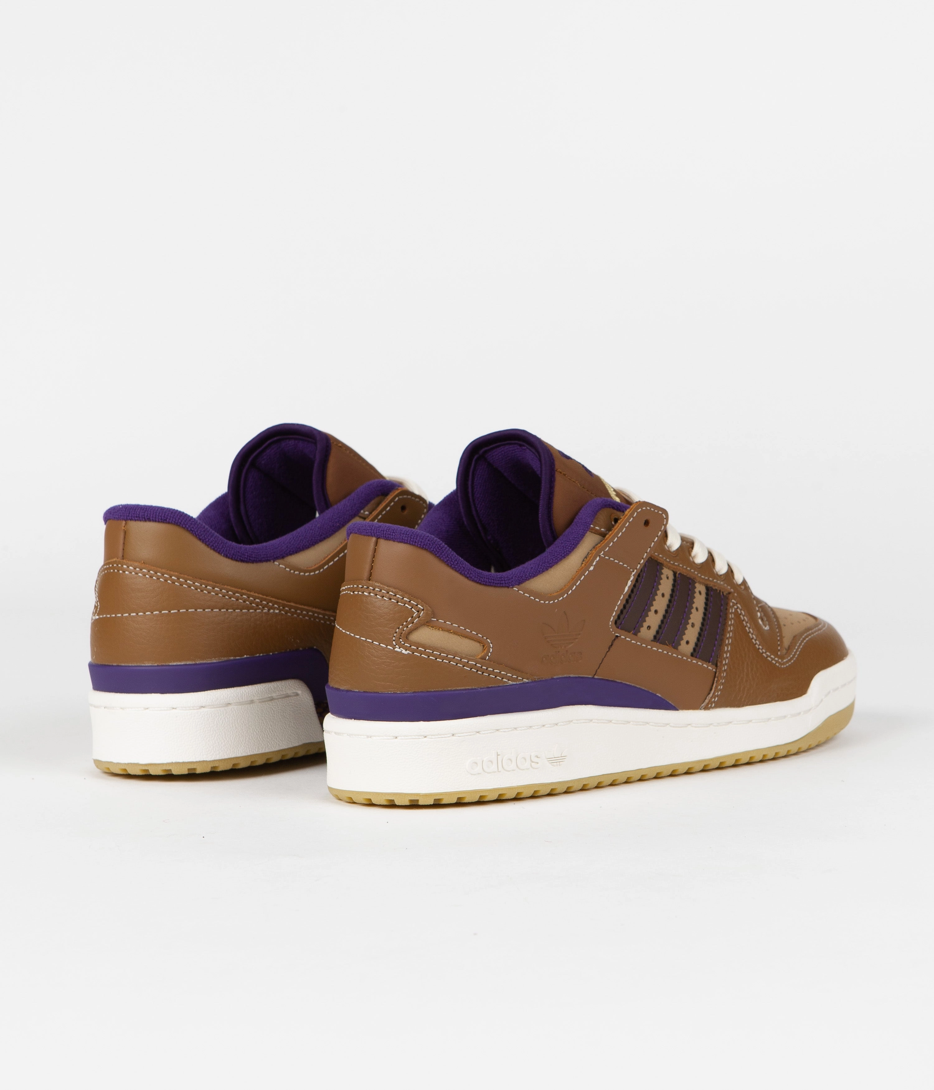 Adidas Heitor Forum 84 Low ADV Shoes - Wild Brown / Cardboard / Dark Brown Adidas Shoes With White Stripes