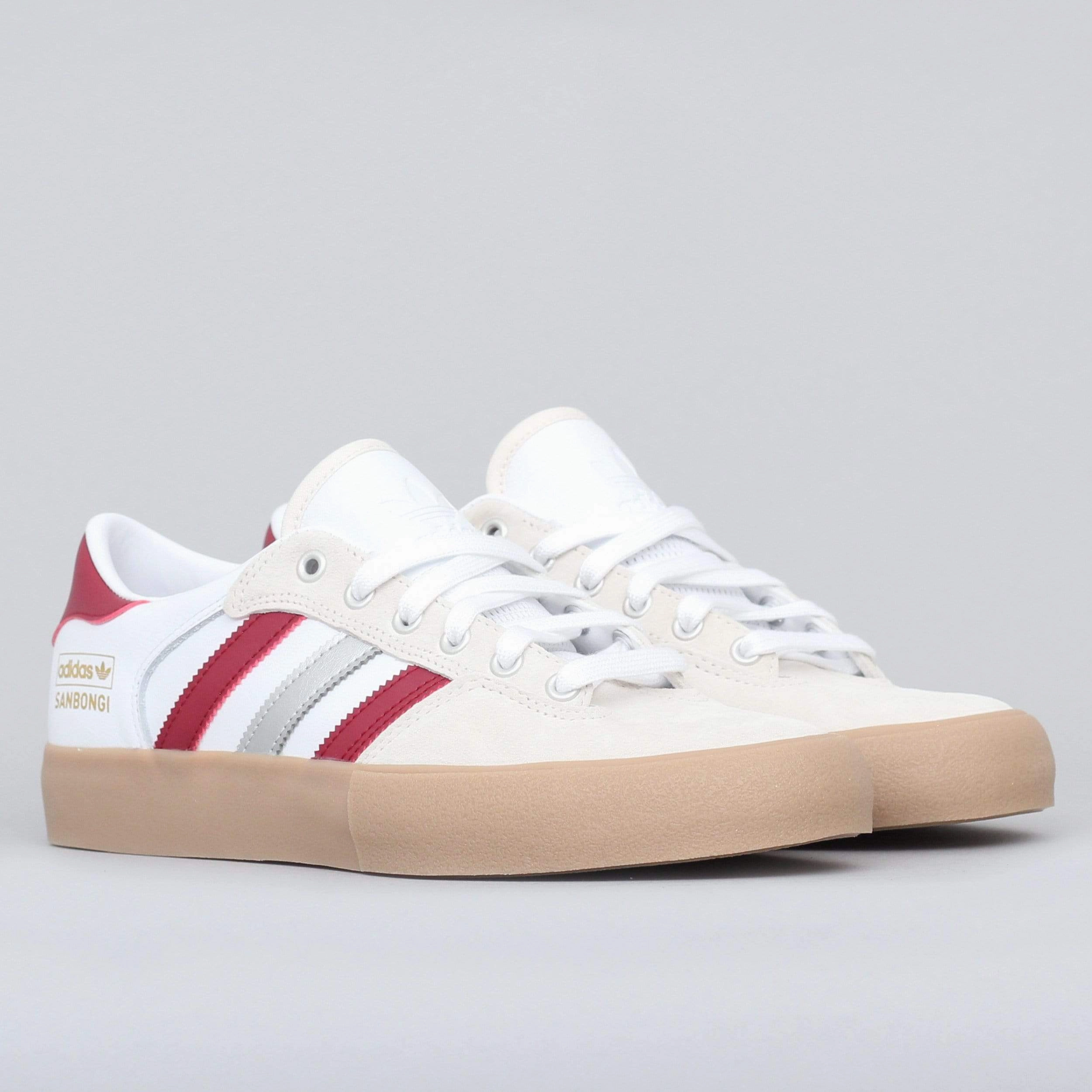 adidas Matchbreak Super X Shin Sanbongi Shoes Footwear White / Collegiate Burgundy / Gum4 Crossfit Adidas Shoes