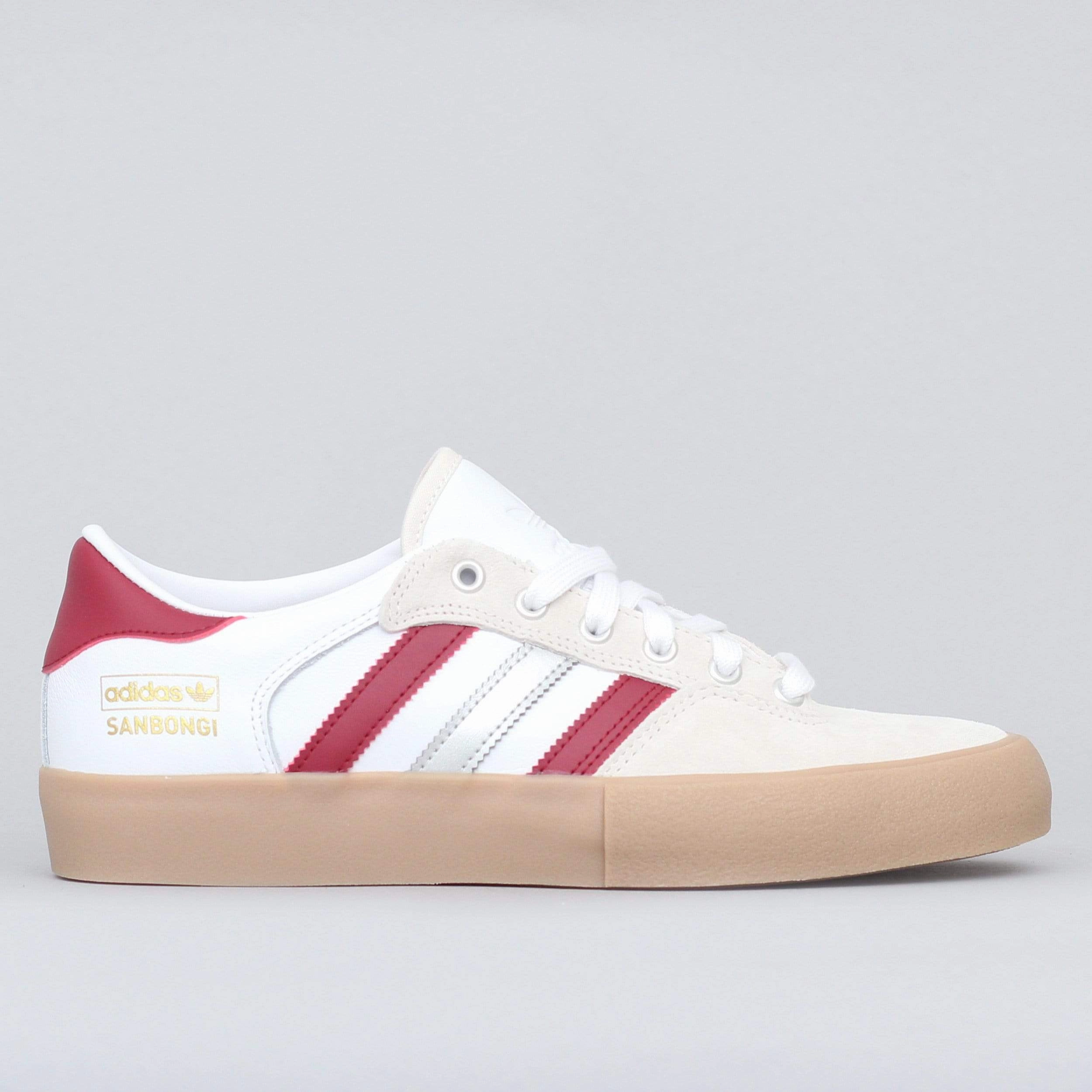 adidas Matchbreak Super X Shin Sanbongi Shoes Footwear White / Collegiate Burgundy / Gum4 Adidas Shoes Indoor