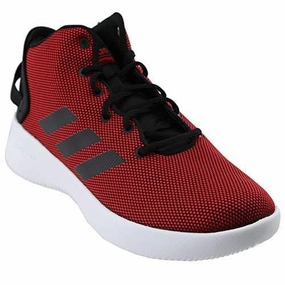 The Simpsons Adidas Shoes adidas Men's Cf Refresh Mid Basketball Shoe, Scarlet/Black/White, 12.5 Medium US