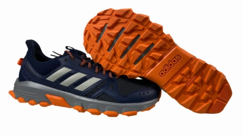 Adidas Men's Rockadia Trail Leather Athletic Hiking Shoes Navy Blue Size 9 Adidas Size 8 Shoes