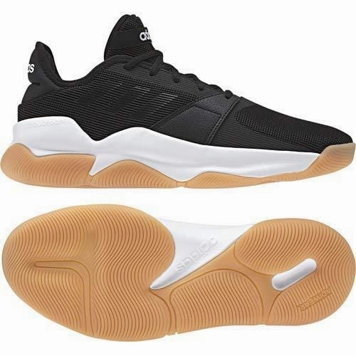 adidas Men's Streetflow, Black/White, 10.5 M US Adidas Big Shoes