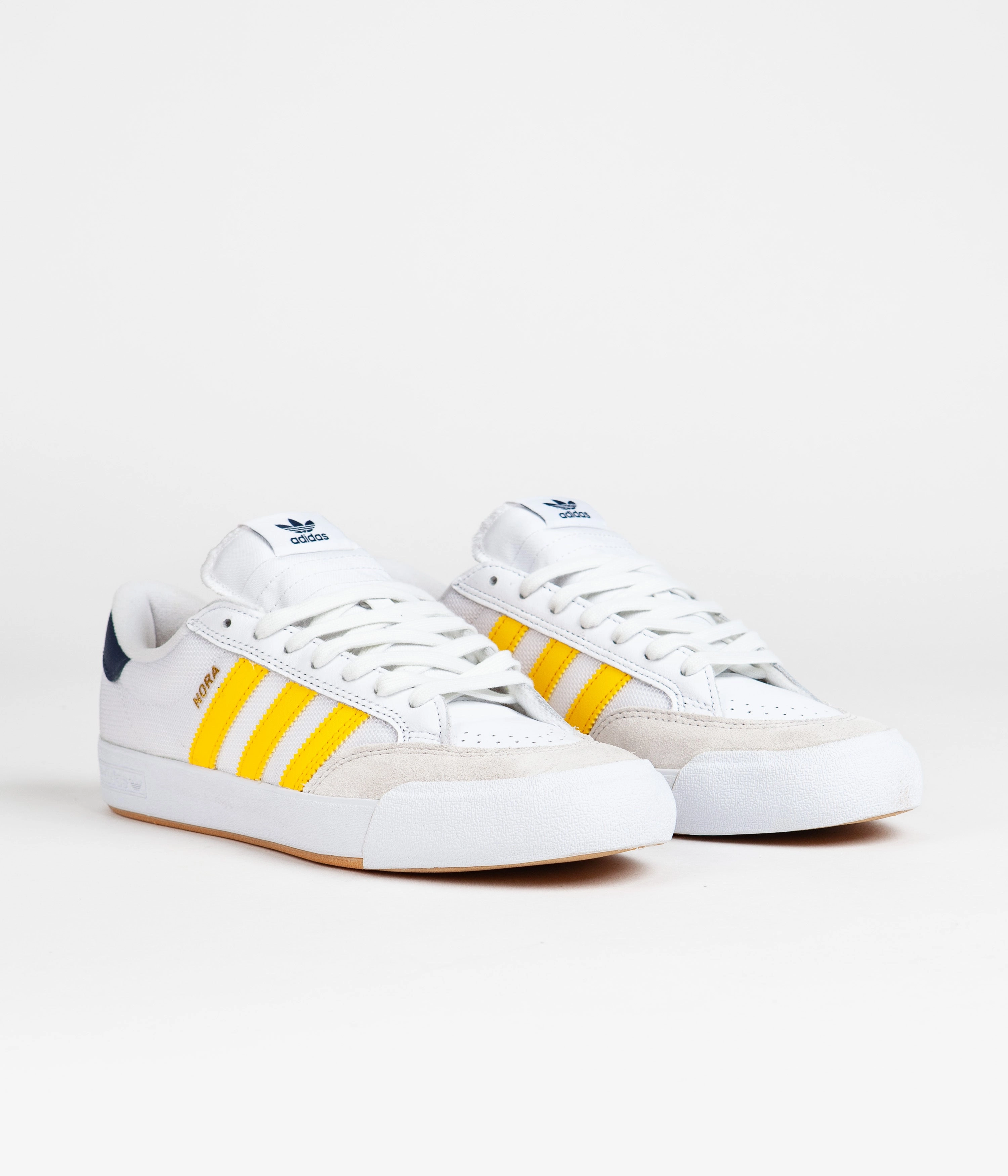 Adidas Tennis Court Shoes Adidas Nora Shoes - FTWR White / Bold Gold / Collegiate Navy
